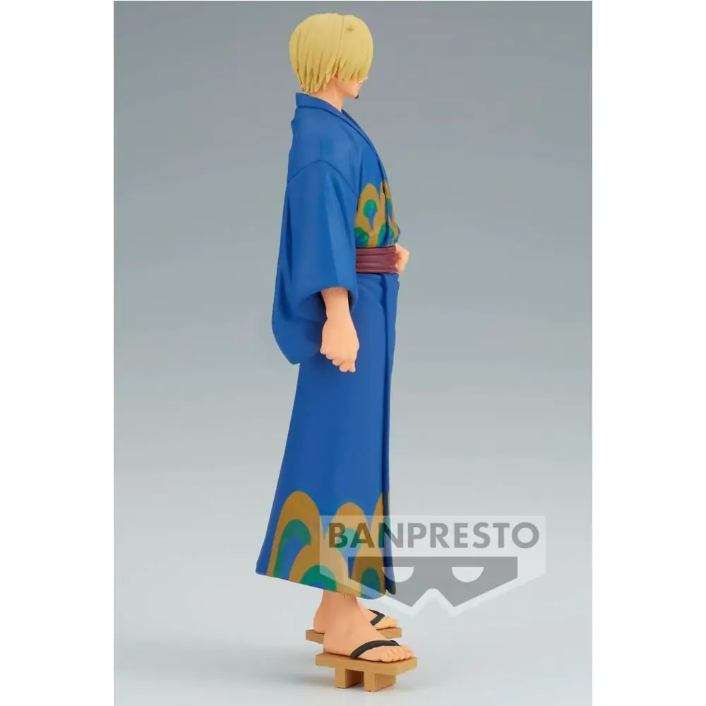 One Piece Grandline Series Wanokuni Yukata Silvers Sanji figura 17cm termékfotó