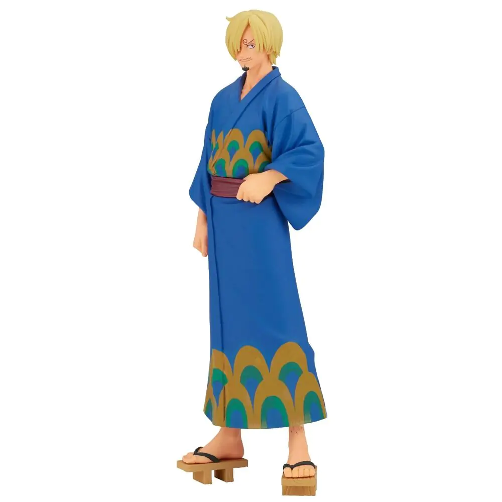 One Piece Grandline Series Wanokuni Yukata Silvers Sanji figura 17cm termékfotó