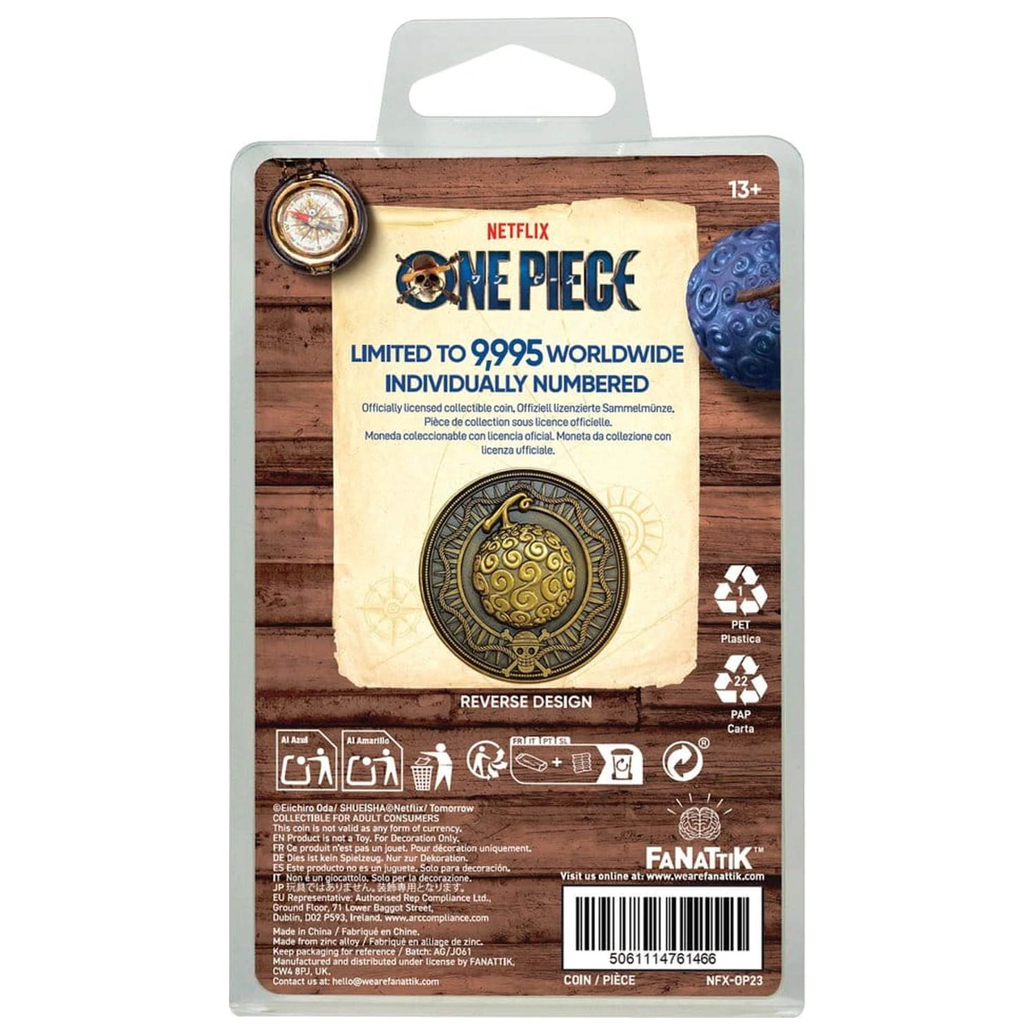 One Piece Gyűjthető érme Gum Gum Coin Limitált kiadás 4 cm termékfotó
