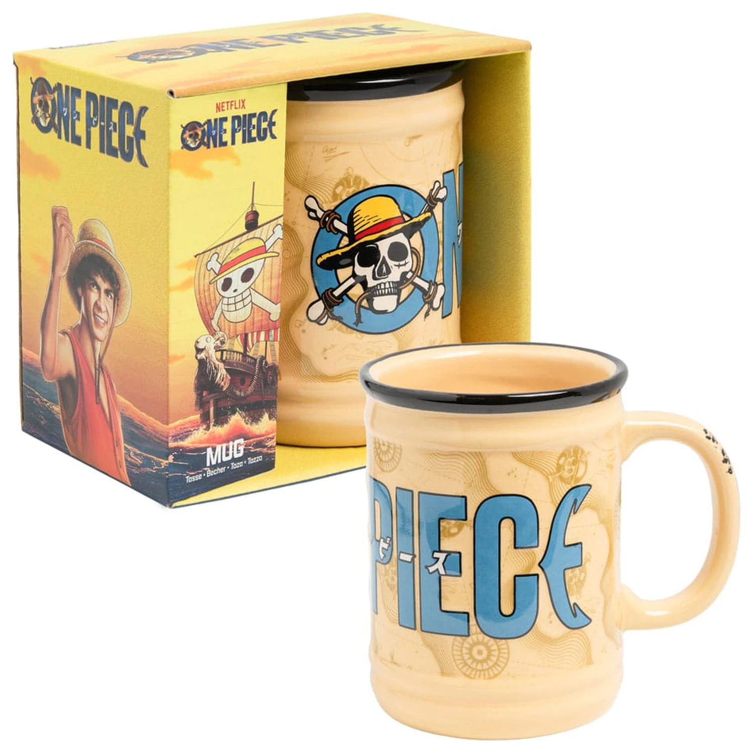 One Piece Jolly Roger bögre  termékfotó