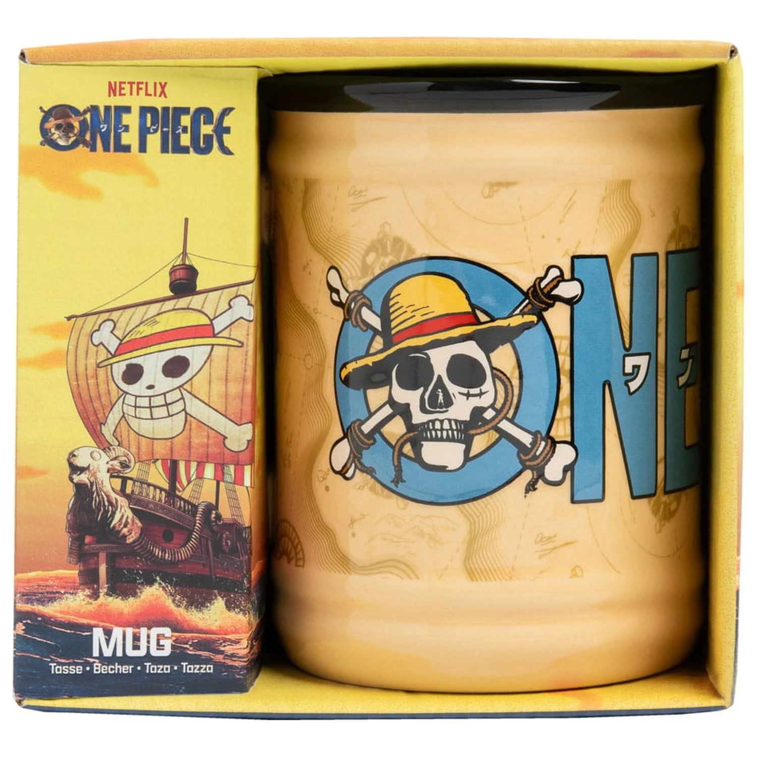 One Piece Jolly Roger bögre  termékfotó
