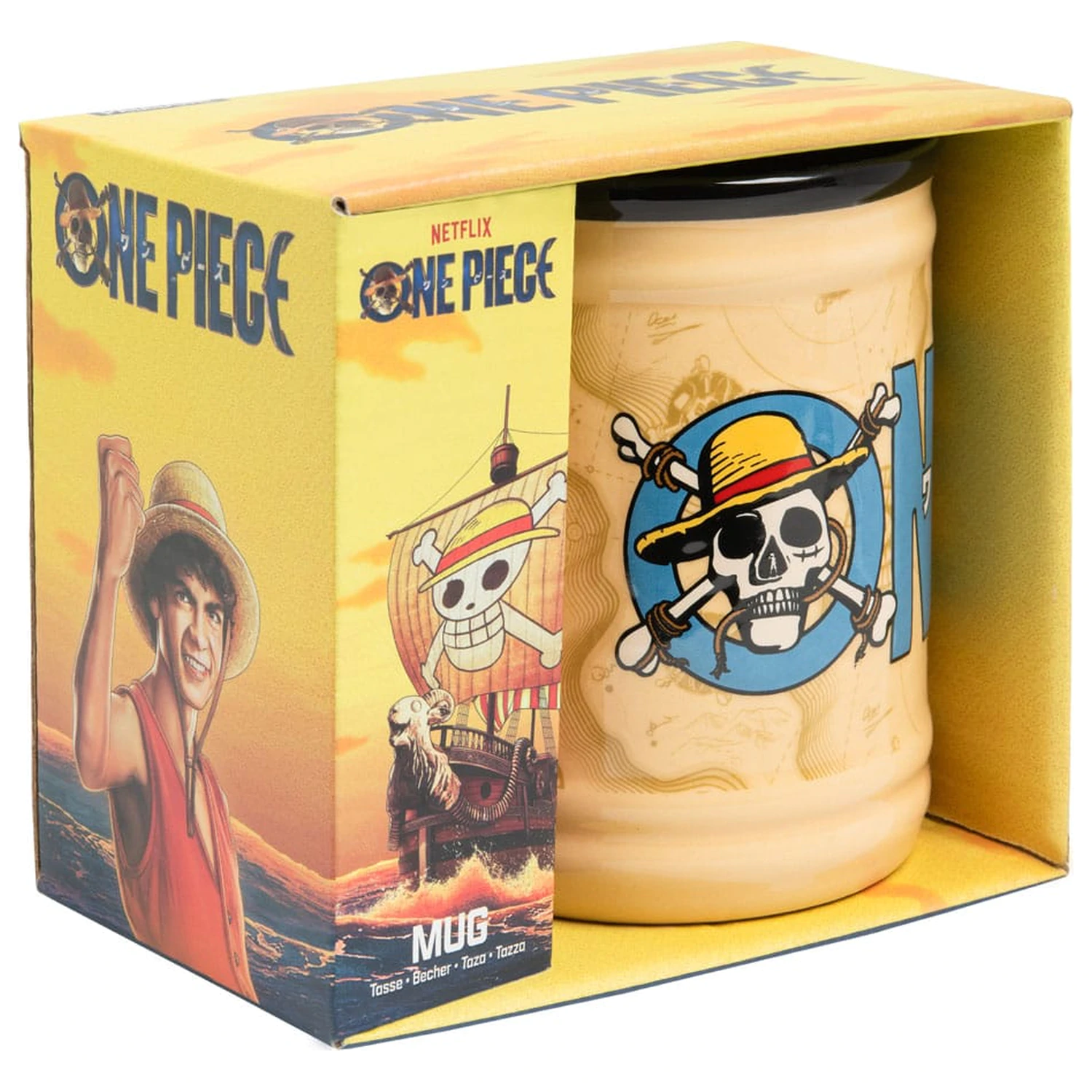One Piece Jolly Roger bögre  termékfotó