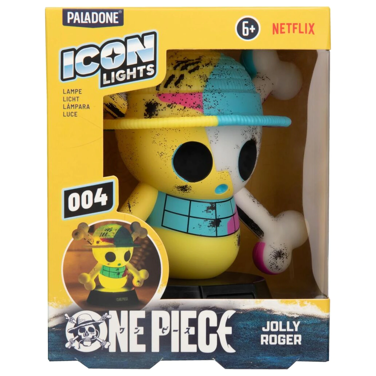 One Piece Jolly Roger Icon lámpa termékfotó