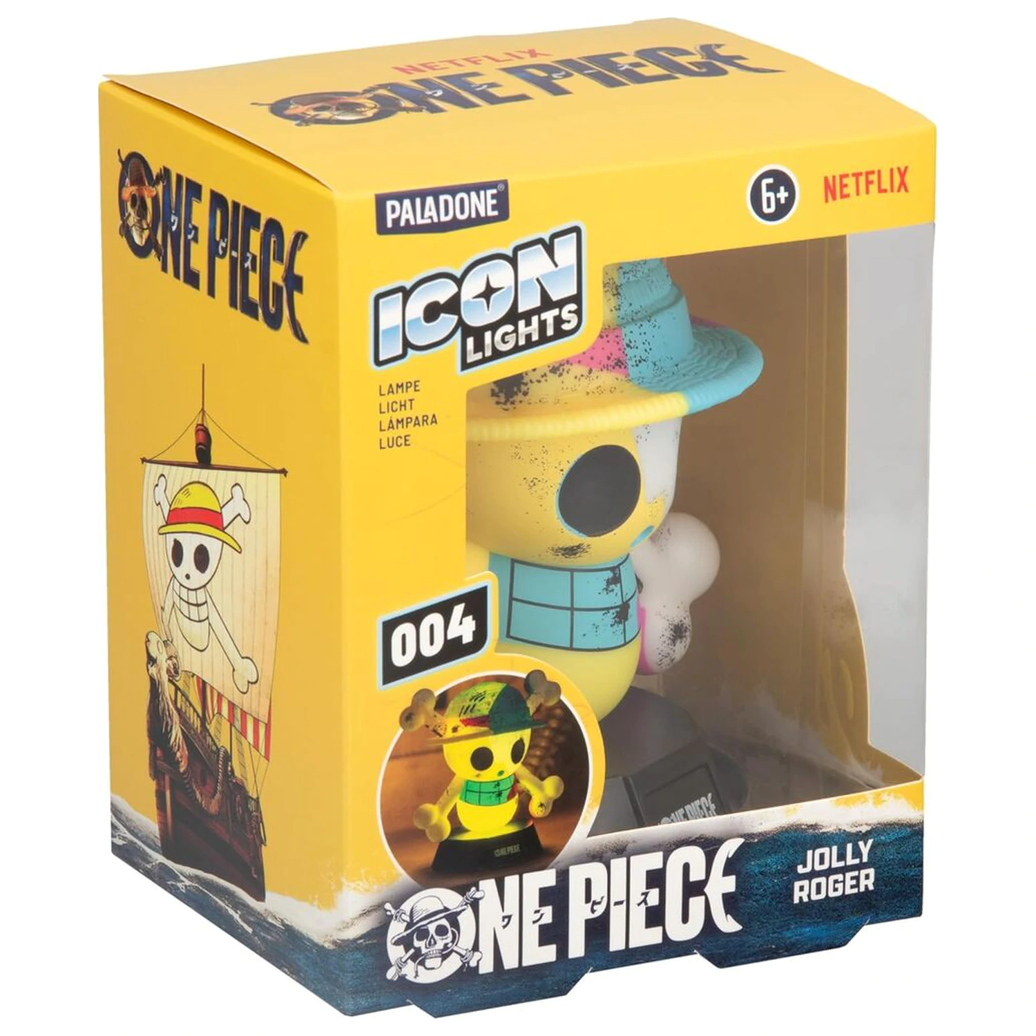 One Piece Jolly Roger Icon lámpa termékfotó
