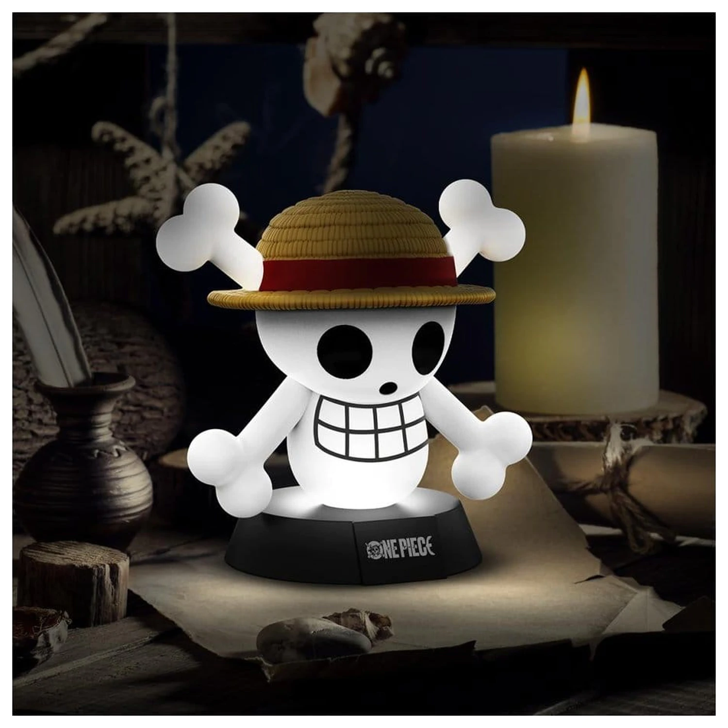 One Piece Jolly Roger Icon lámpa termékfotó