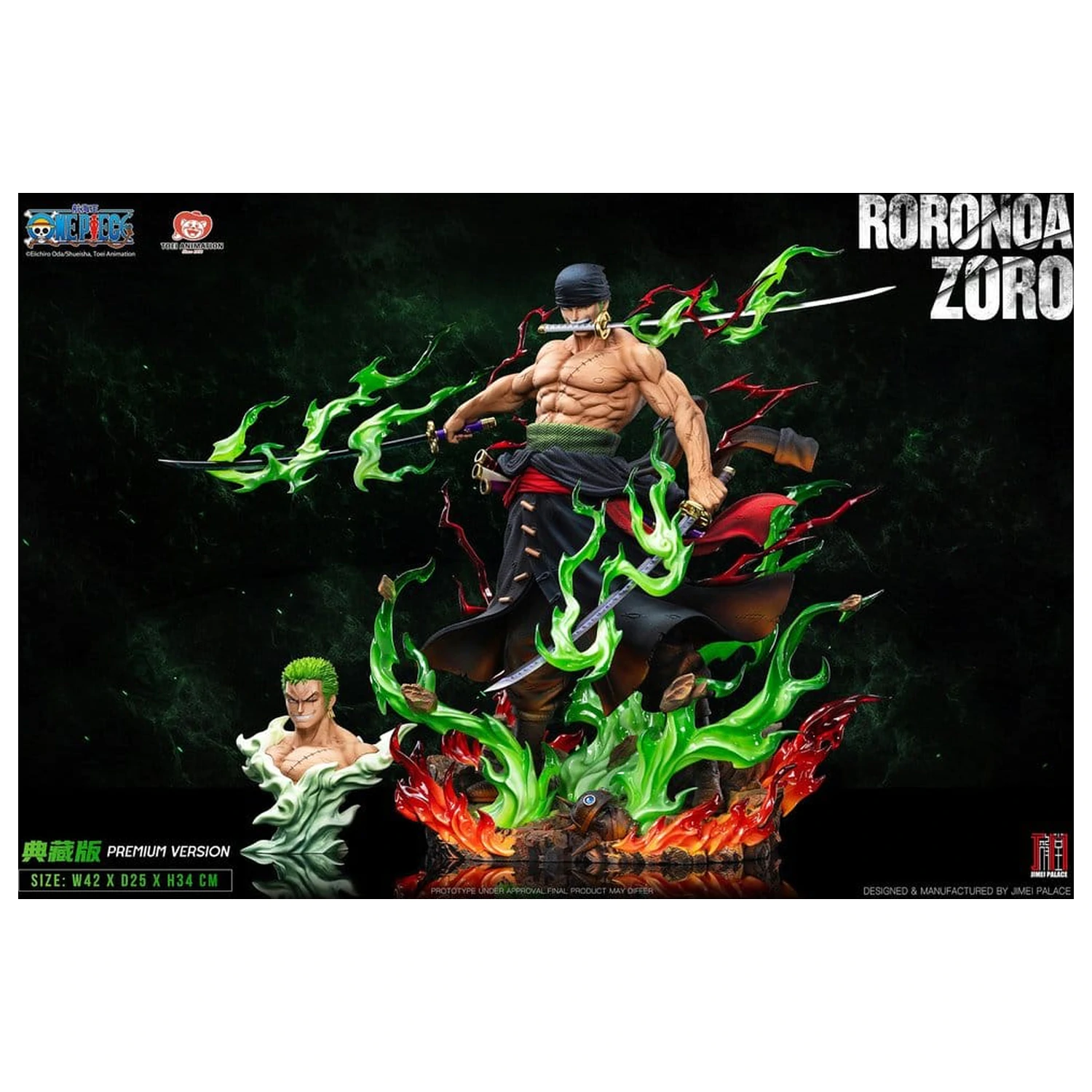 One Piece Legendary Straw Hat Crew Series Roronoa Zoro ( Version) szobor figura 34 cm termékfotó