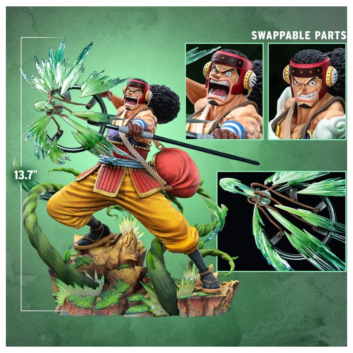 One Piece Legendary Straw Hat Crew Series Usopp ( Version) szobor figura 35 cm termékfotó