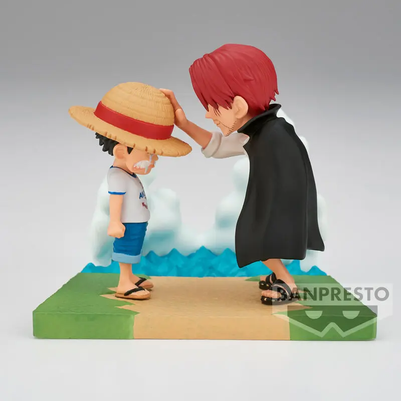 One Piece Log Stories Monkey Luffy &amp; Shanks figura 7cm termékfotó