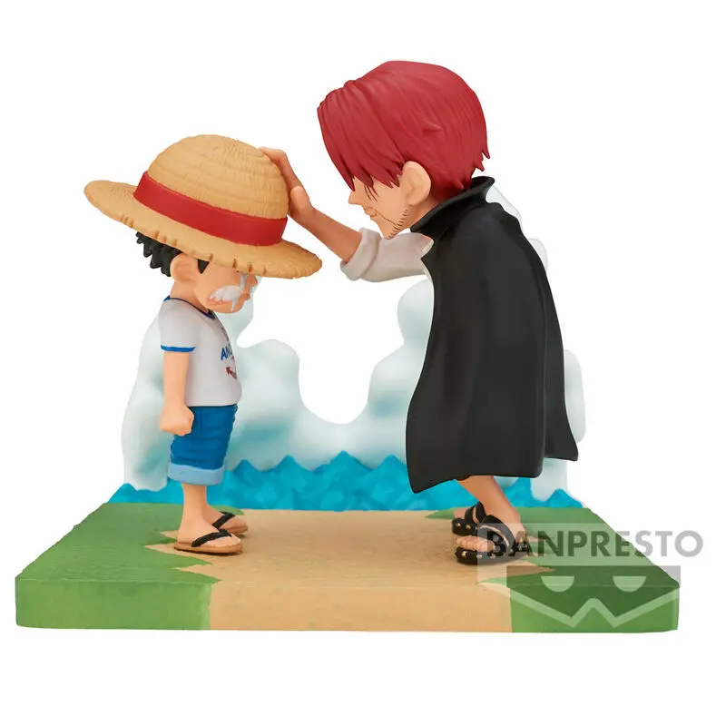 One Piece Log Stories Monkey Luffy &amp; Shanks figura 7cm termékfotó