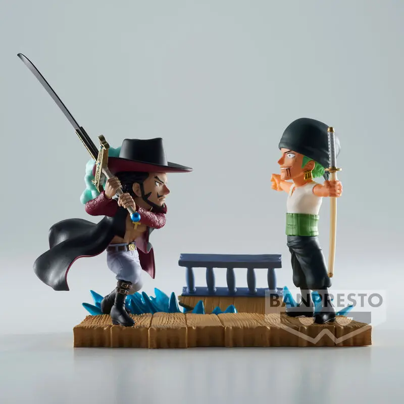 One Piece Log Stories Roronoa Zoro VS Dracule Mihawk figura 7cm termékfotó