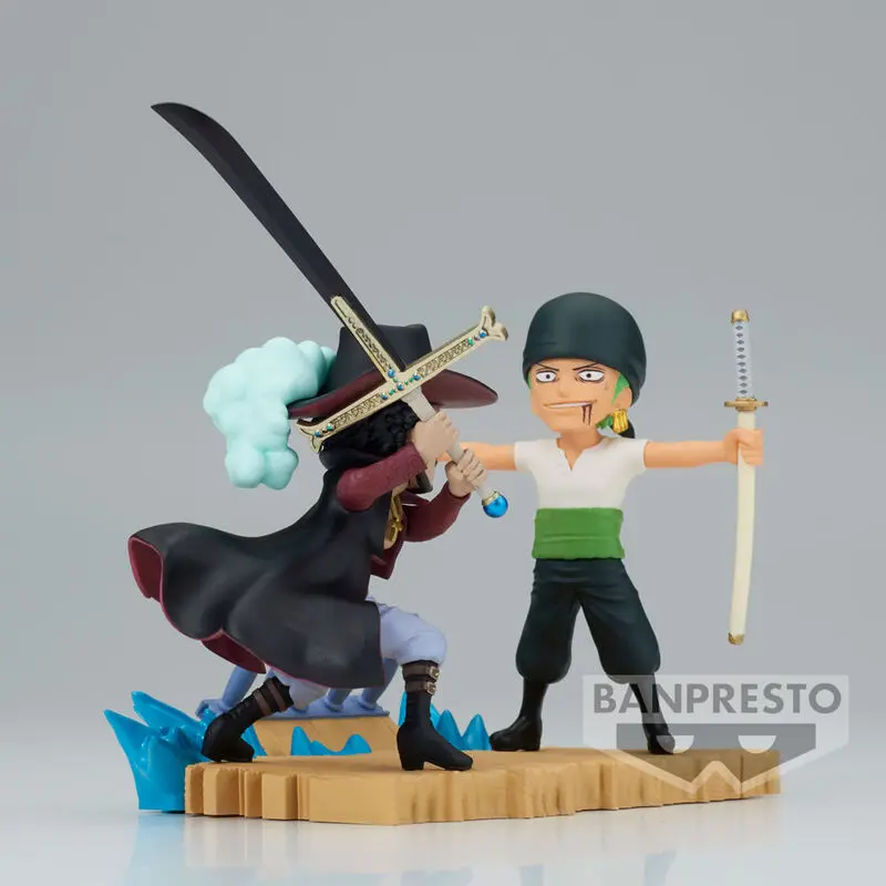 One Piece Log Stories Roronoa Zoro VS Dracule Mihawk figura 7cm termékfotó