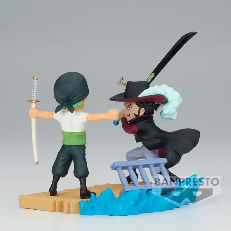 One Piece Log Stories Roronoa Zoro VS Dracule Mihawk figura 7cm termékfotó