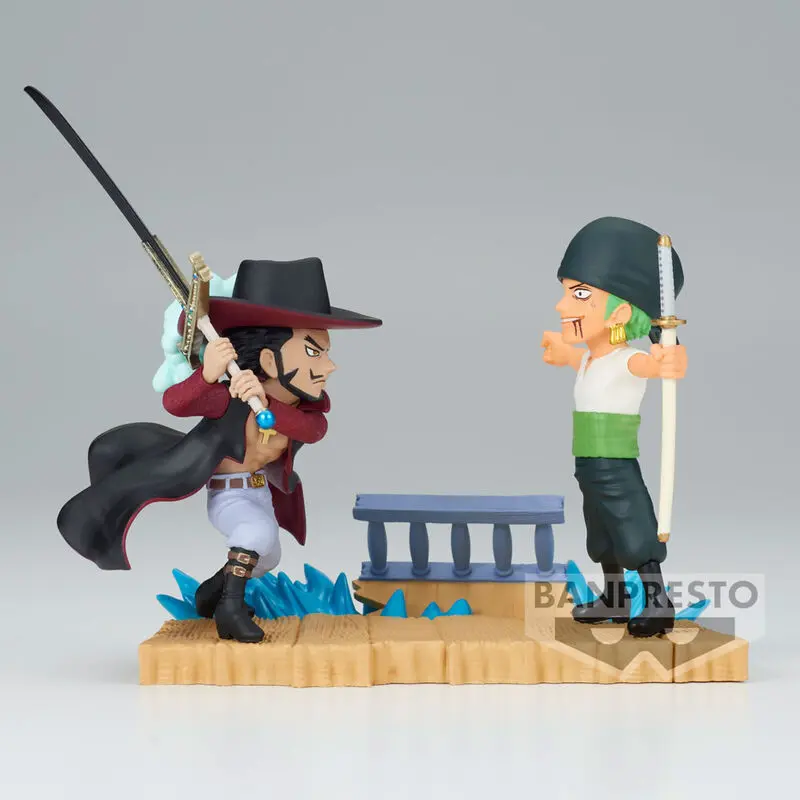 One Piece Log Stories Roronoa Zoro VS Dracule Mihawk figura 7cm termékfotó