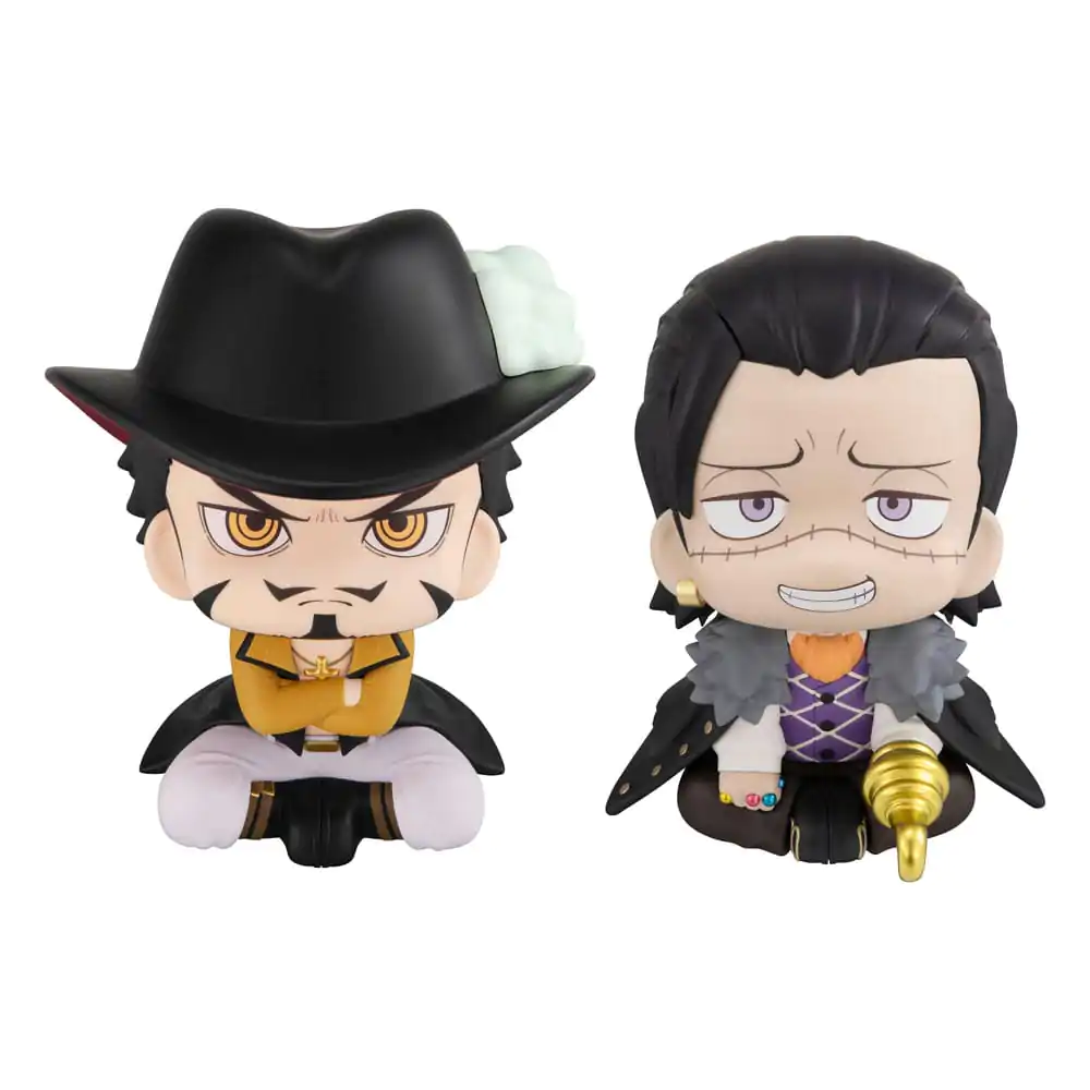 One Piece Look Up Dracule Mihawk & Crocodile PVC szobor figurák 11 cm (with gift) termékfotó