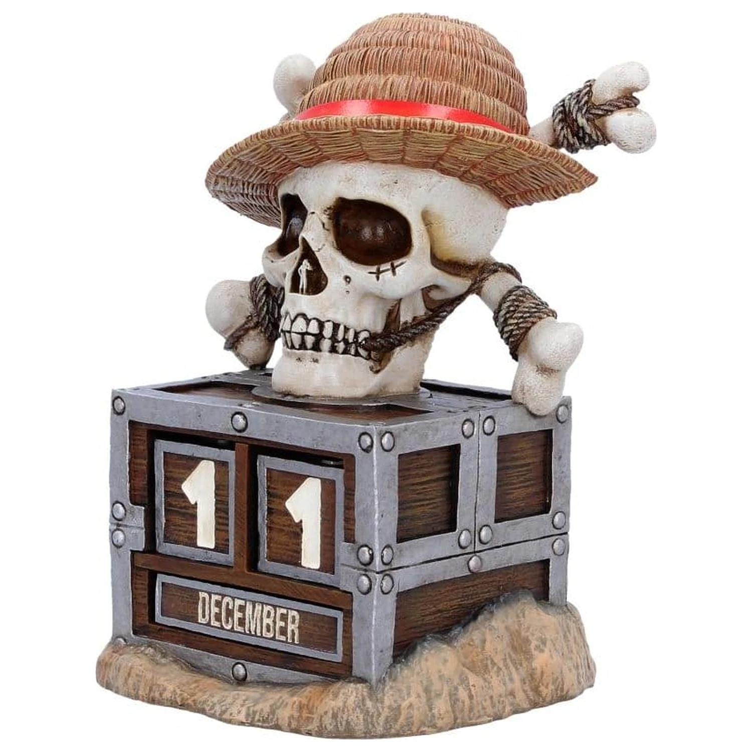 One Piece  Luffy Jolly Roger öröknaptár naptár 16 cm termékfotó