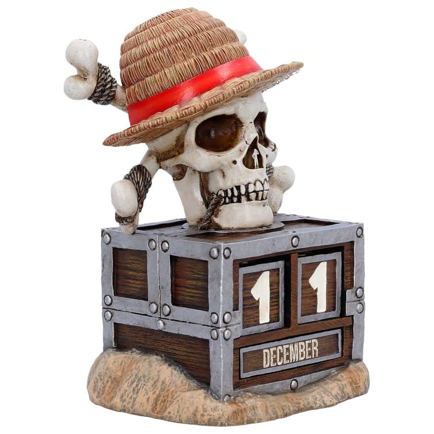 One Piece  Luffy Jolly Roger öröknaptár naptár 16 cm termékfotó