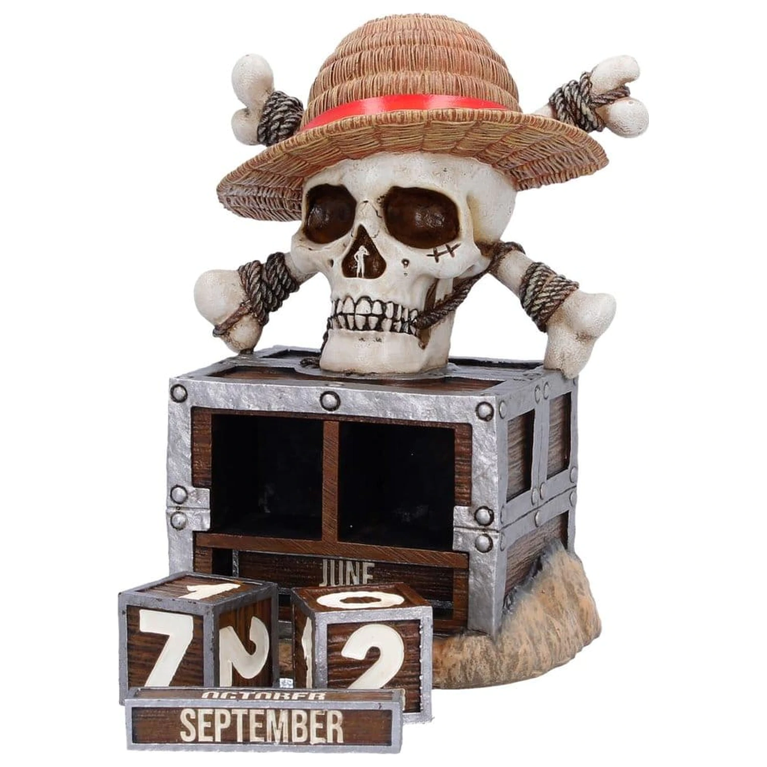 One Piece  Luffy Jolly Roger öröknaptár naptár 16 cm termékfotó
