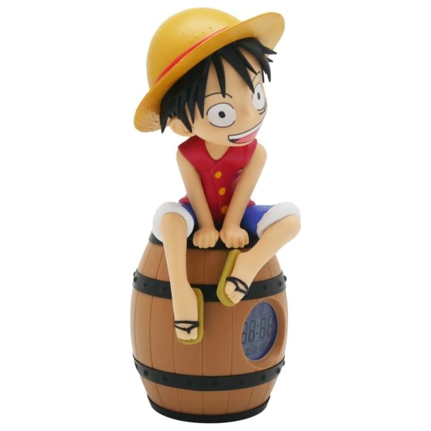 ONE PIECE Luffy on a Barrel LED-es ébresztőóra 28 cm termékfotó