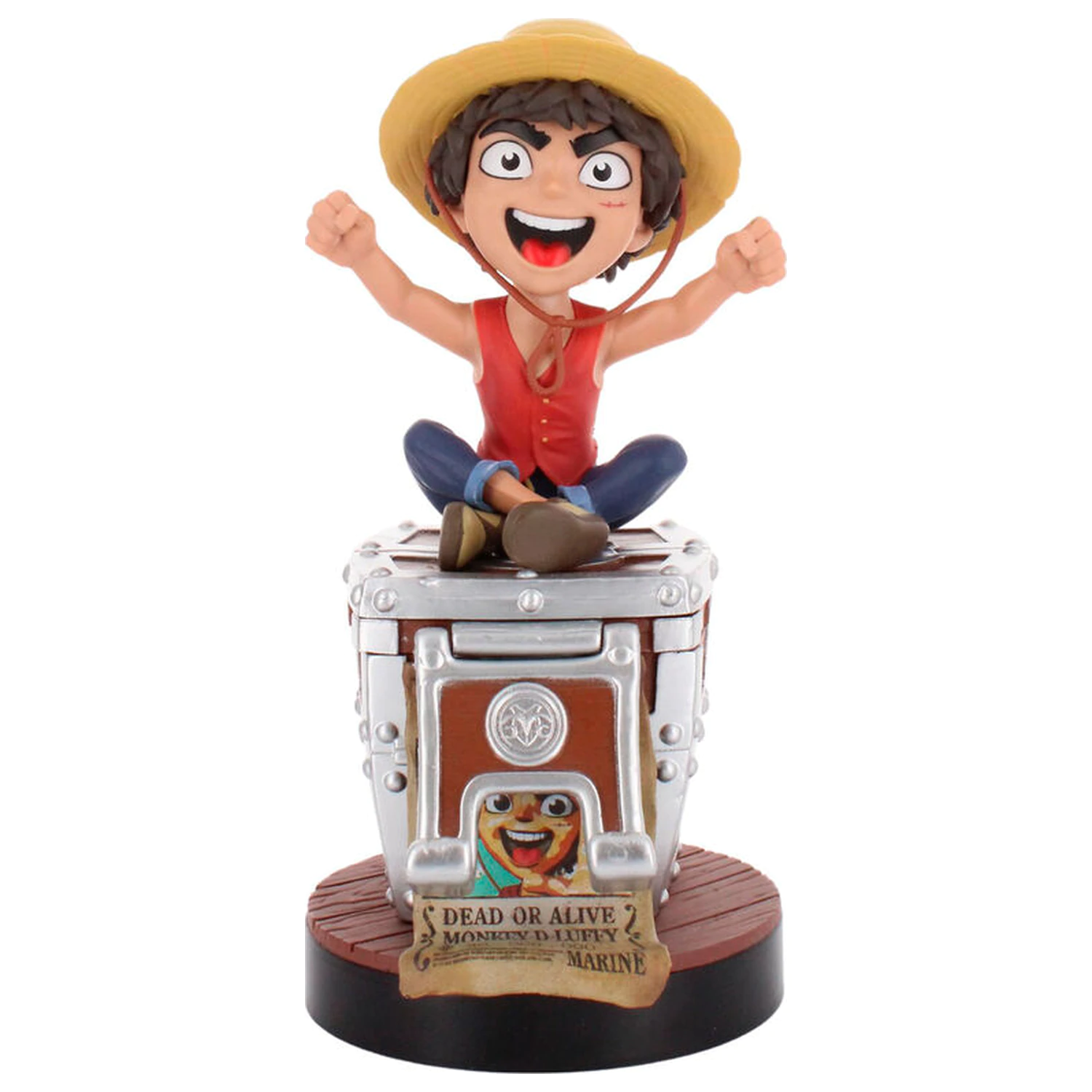 One Piece Luffy Wanted Poster  kontroller/telefon tartó Cable Guy figura21 cm termékfotó