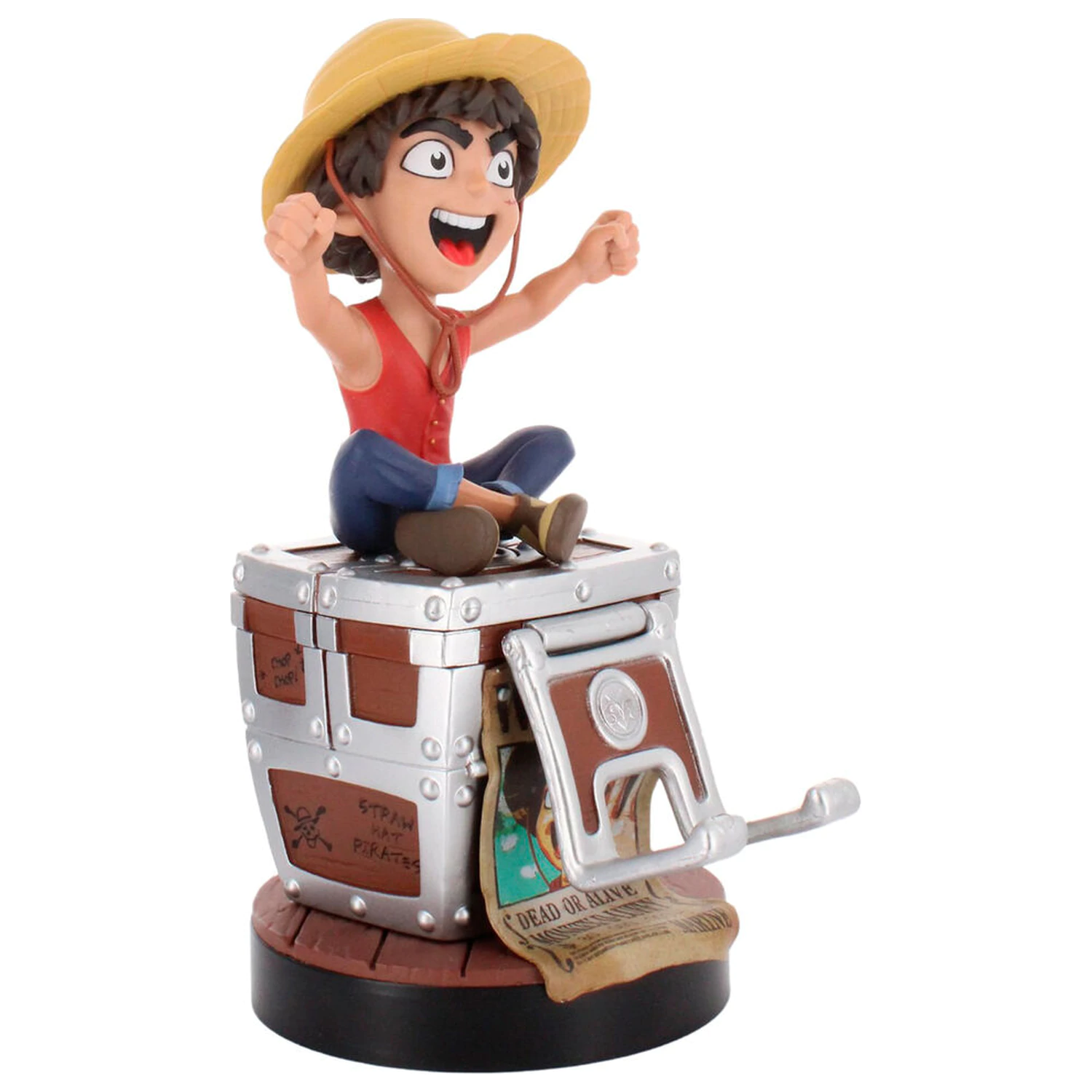 One Piece Luffy Wanted Poster  kontroller/telefon tartó Cable Guy figura21 cm termékfotó
