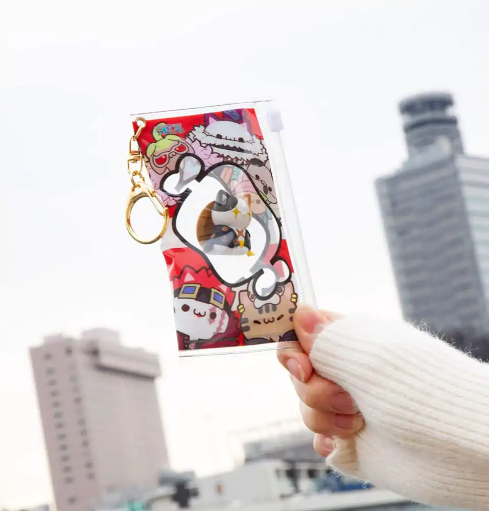 One Piece Mega Cat Project Nyan Piece Nyan! Trading figura táskával Luffy 2025 Limitált kiadás 7 cm  termékfotó
