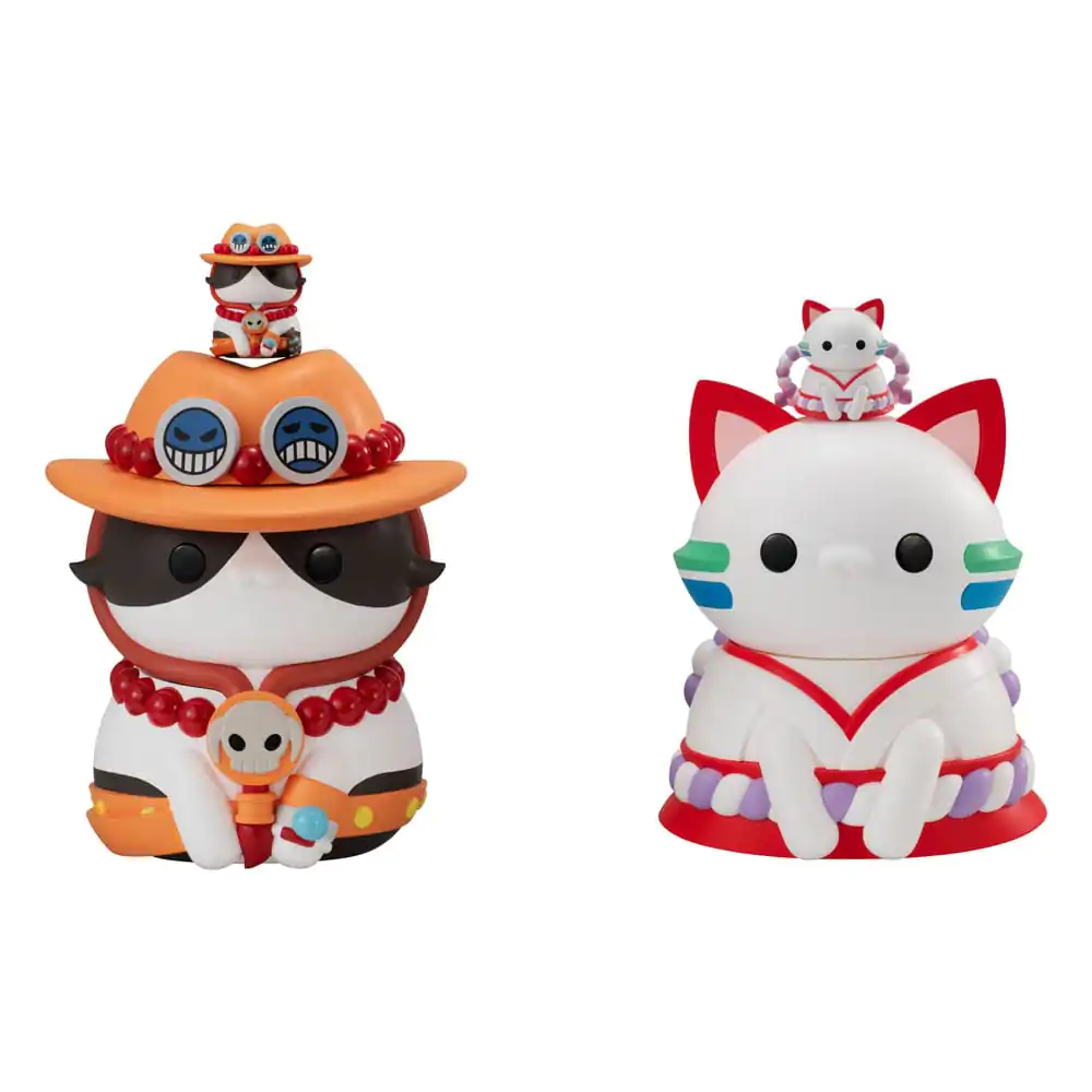 One Piece Mega Cat Project Nyanto! The Big Nyan Piece Series Trading figura Portgas D. Ace 10 cm termékfotó