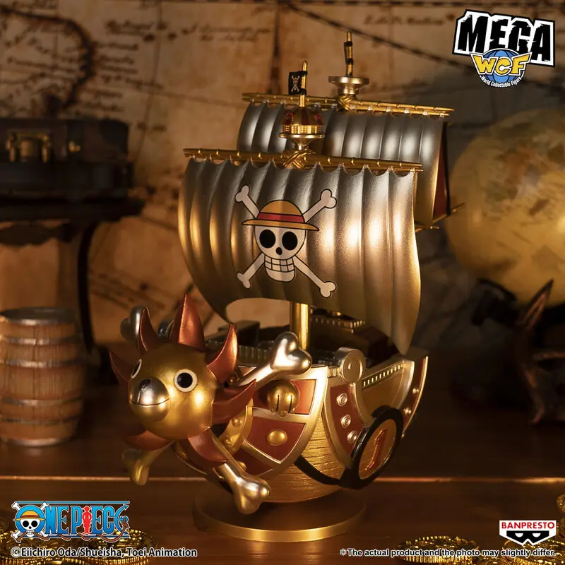 One Piece Mega World Collectable Thousand Sunny Gold Color figura 19cm termékfotó