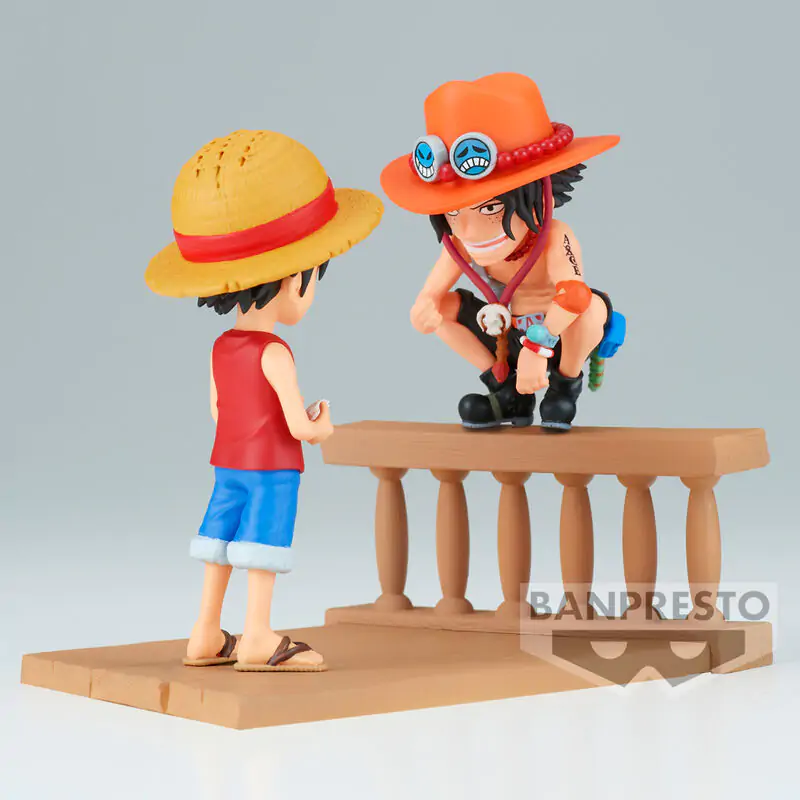 One Piece Monkey D Luffy & Portgas D Ace World Collectable Log Stories figura 8cm termékfotó