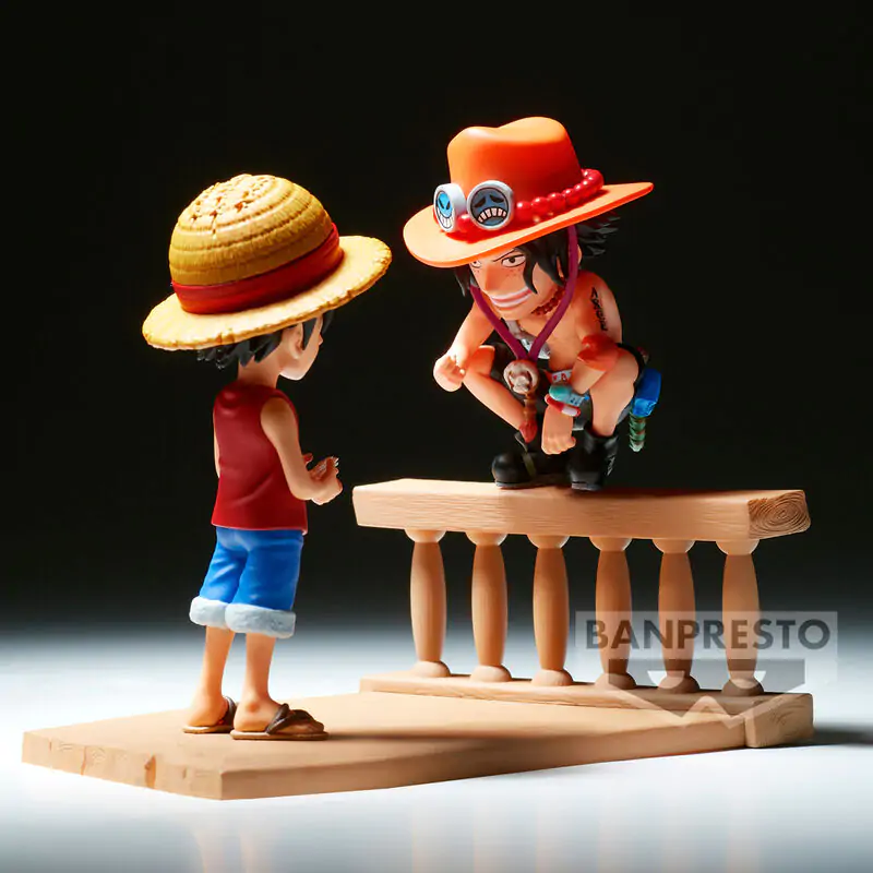 One Piece Monkey D Luffy & Portgas D Ace World Collectable Log Stories figura 8cm termékfotó