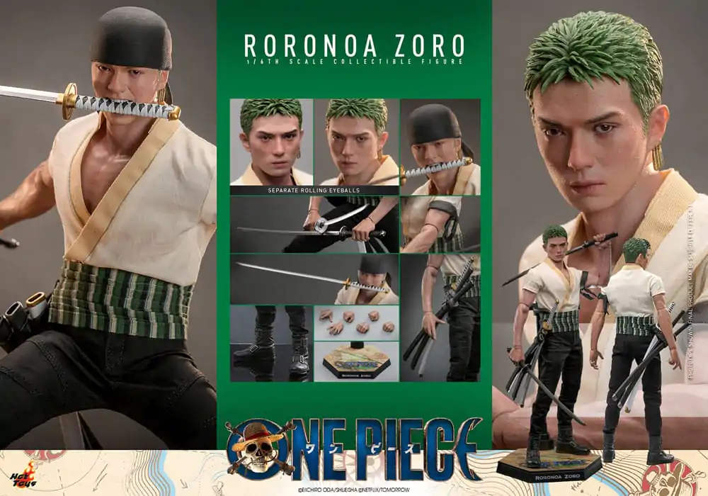 One Piece (Netflix) 1/6 Roronoa Zoro akciófigura 31 cm termékfotó