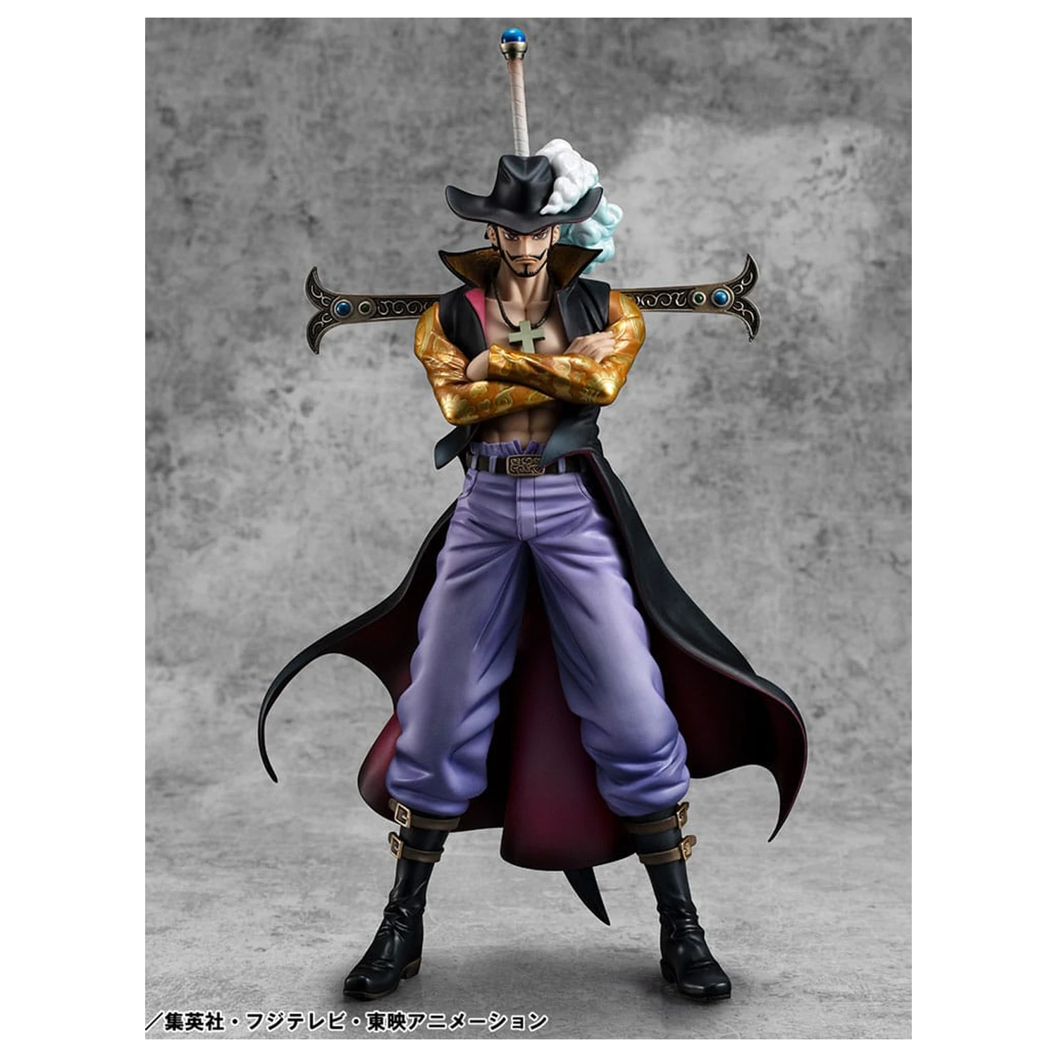 One Piece P.O.P SA-MAXIMUM Hawk Eye Dracule Mihawk Ver. R PVC szobor figura 29 cm termékfotó