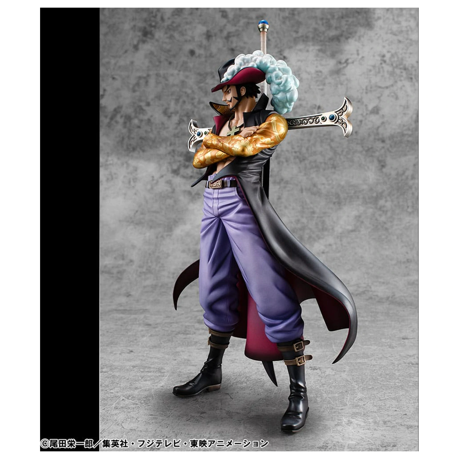 One Piece P.O.P SA-MAXIMUM Hawk Eye Dracule Mihawk Ver. R PVC szobor figura 29 cm termékfotó