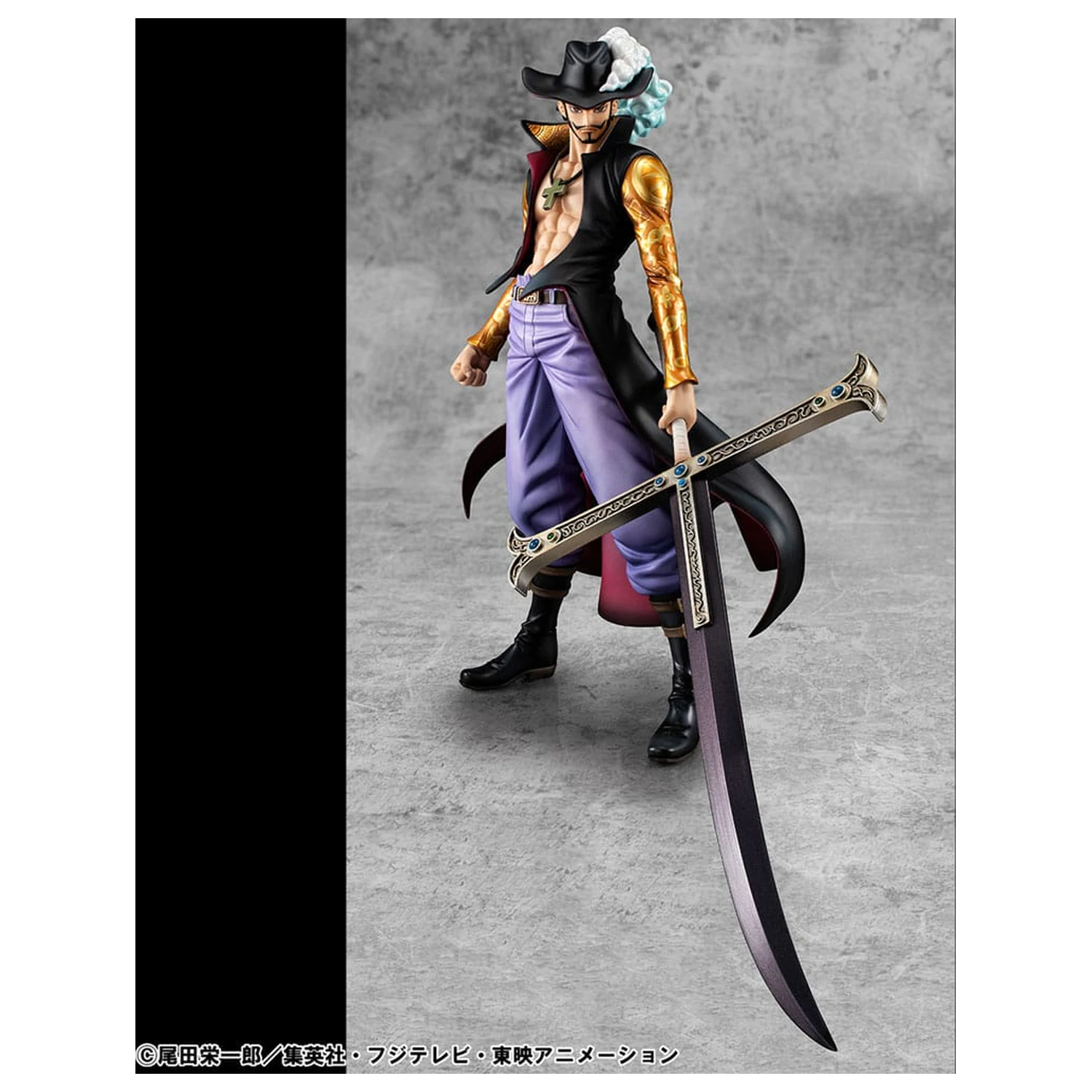 One Piece P.O.P SA-MAXIMUM Hawk Eye Dracule Mihawk Ver. R PVC szobor figura 29 cm termékfotó