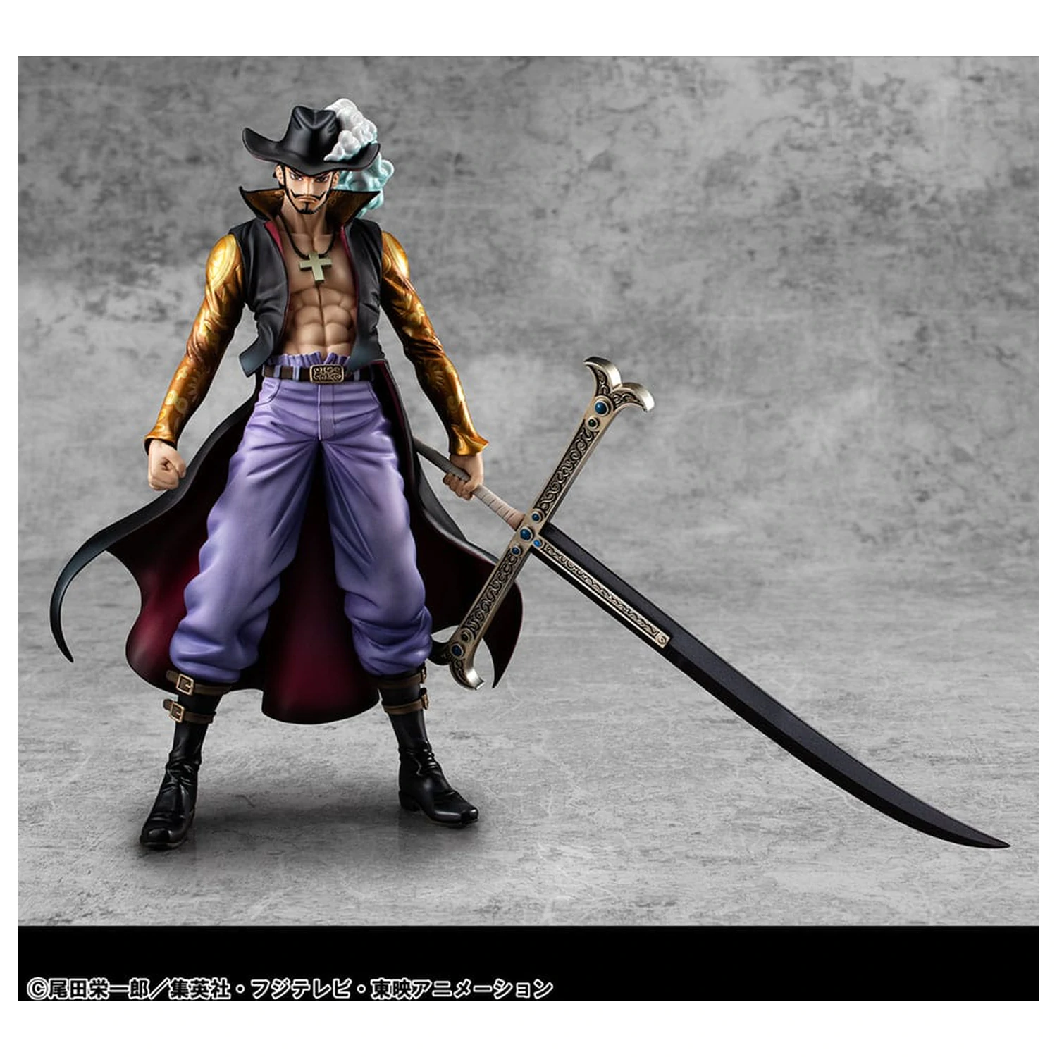 One Piece P.O.P SA-MAXIMUM Hawk Eye Dracule Mihawk Ver. R PVC szobor figura 29 cm termékfotó