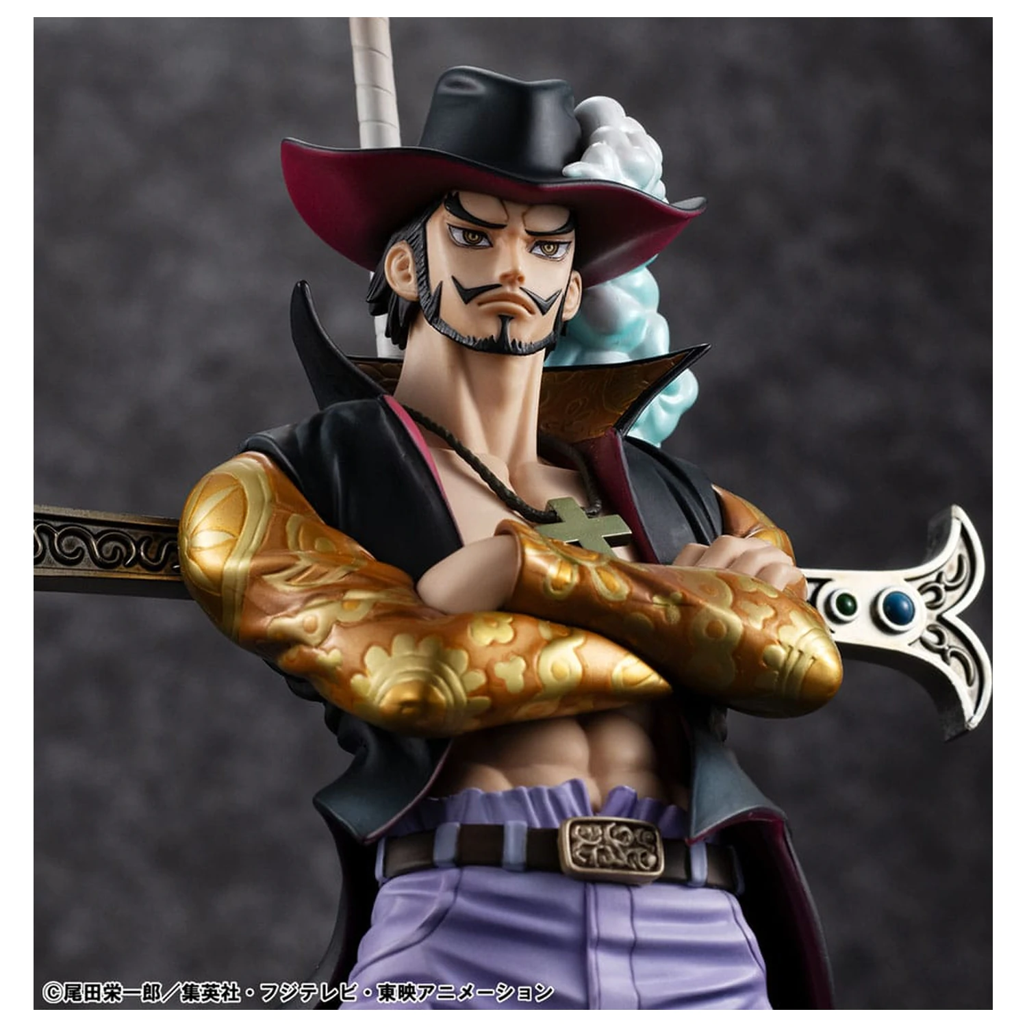 One Piece P.O.P SA-MAXIMUM Hawk Eye Dracule Mihawk Ver. R PVC szobor figura 29 cm termékfotó