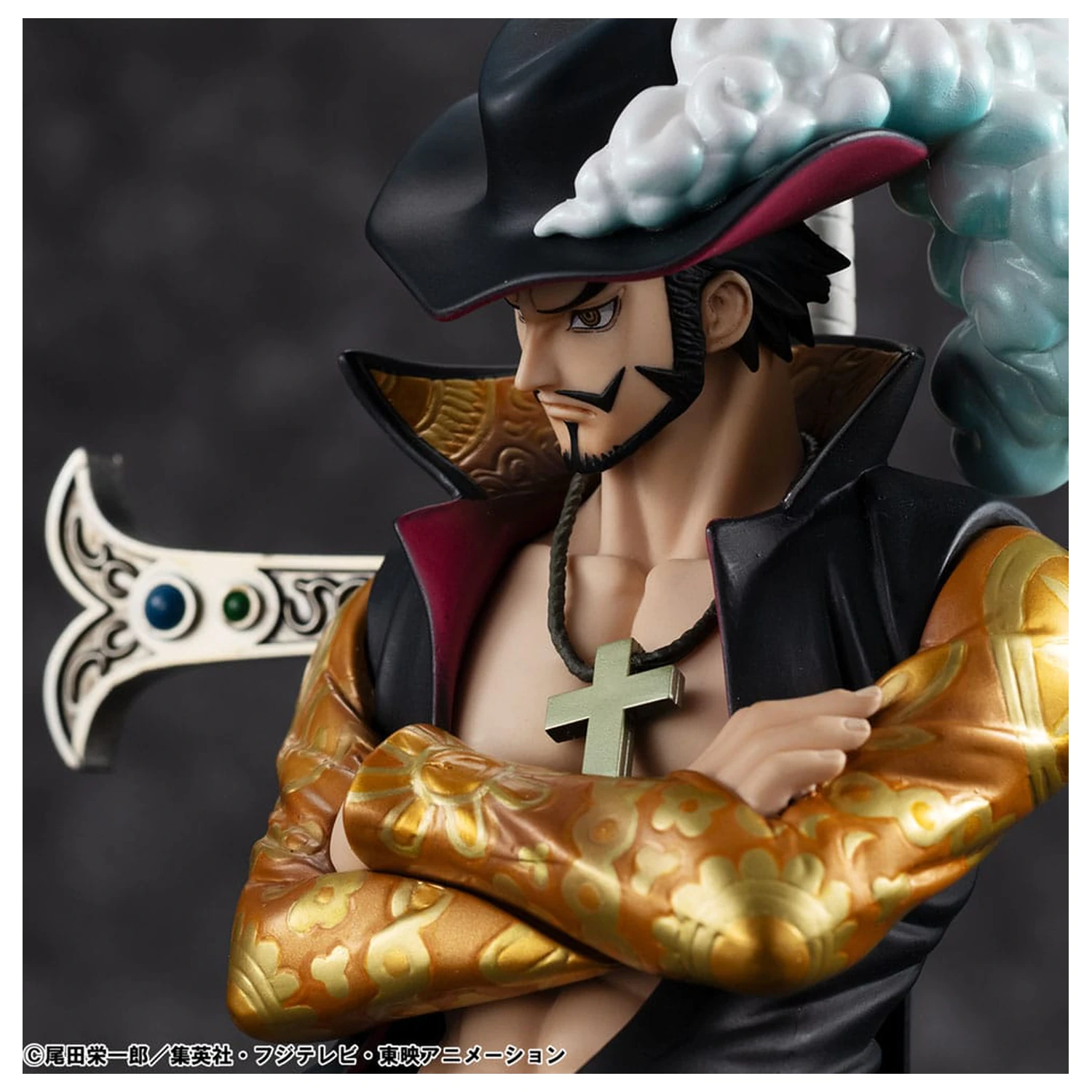 One Piece P.O.P SA-MAXIMUM Hawk Eye Dracule Mihawk Ver. R PVC szobor figura 29 cm termékfotó