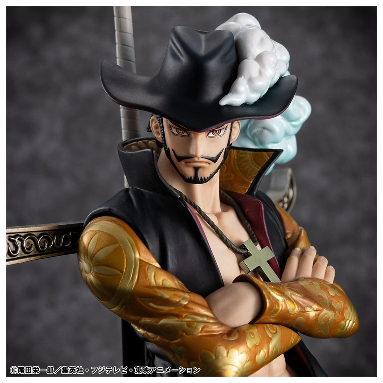 One Piece P.O.P SA-MAXIMUM Hawk Eye Dracule Mihawk Ver. R PVC szobor figura 29 cm termékfotó