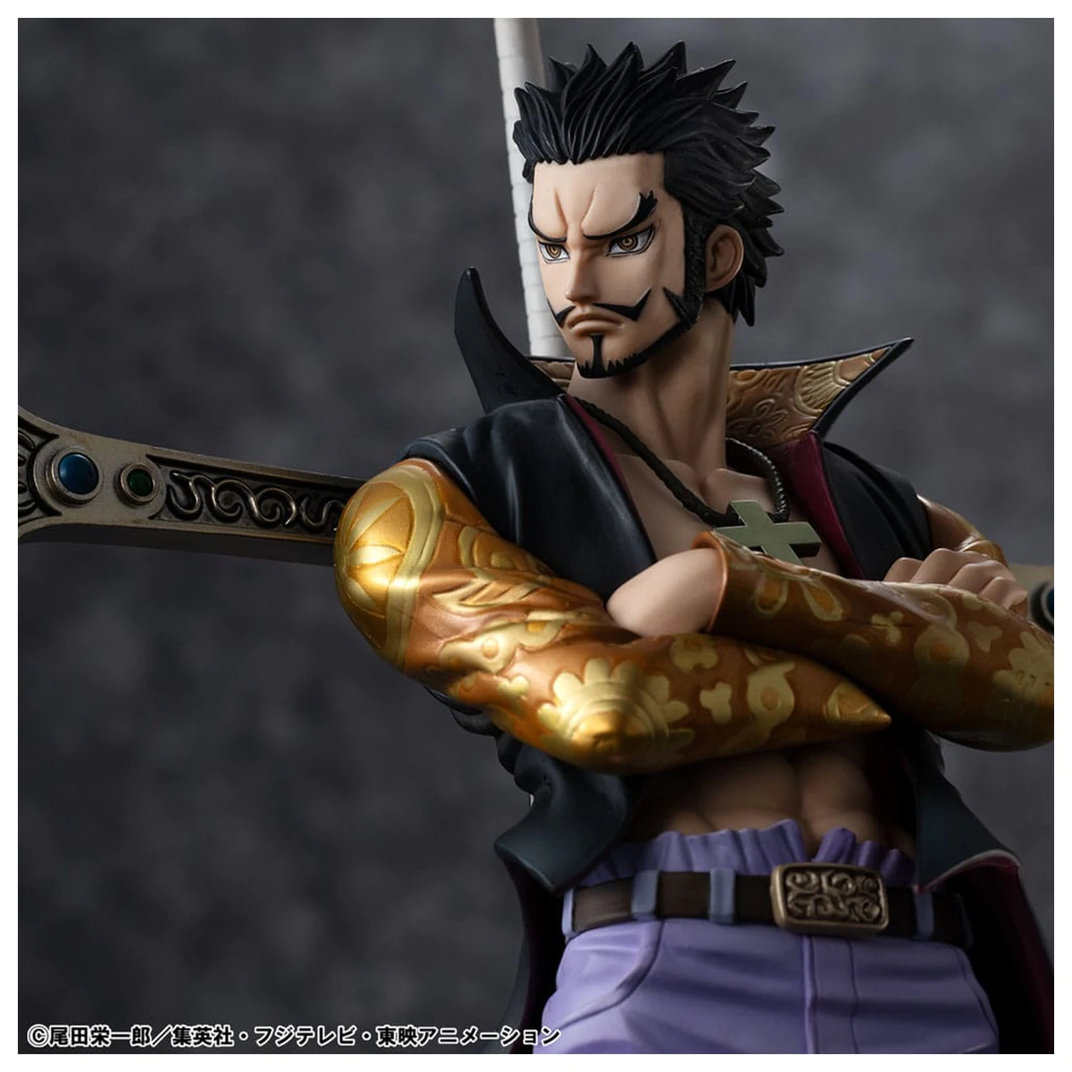 One Piece P.O.P SA-MAXIMUM Hawk Eye Dracule Mihawk Ver. R PVC szobor figura 29 cm termékfotó