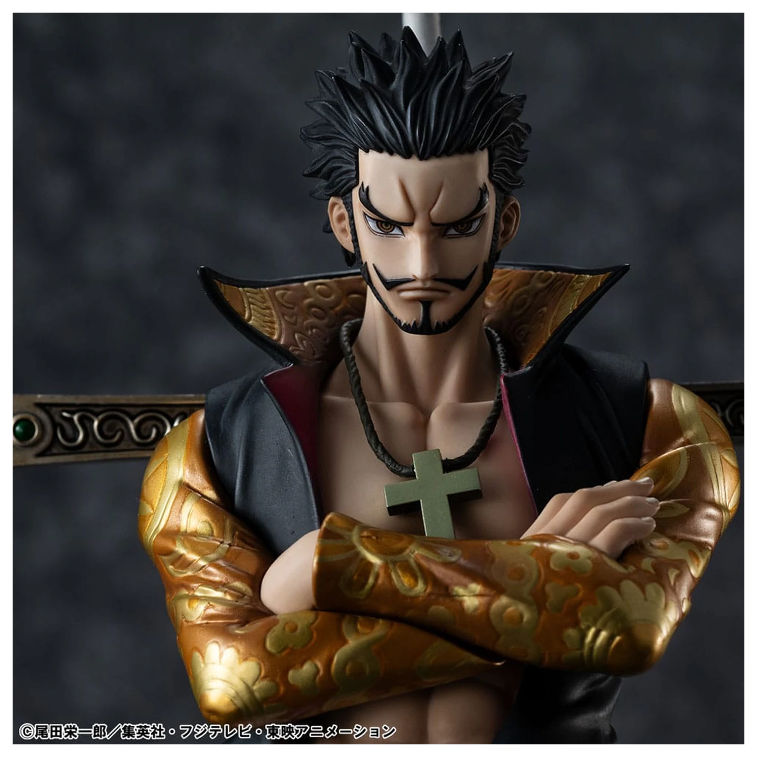 One Piece P.O.P SA-MAXIMUM Hawk Eye Dracule Mihawk Ver. R PVC szobor figura 29 cm termékfotó