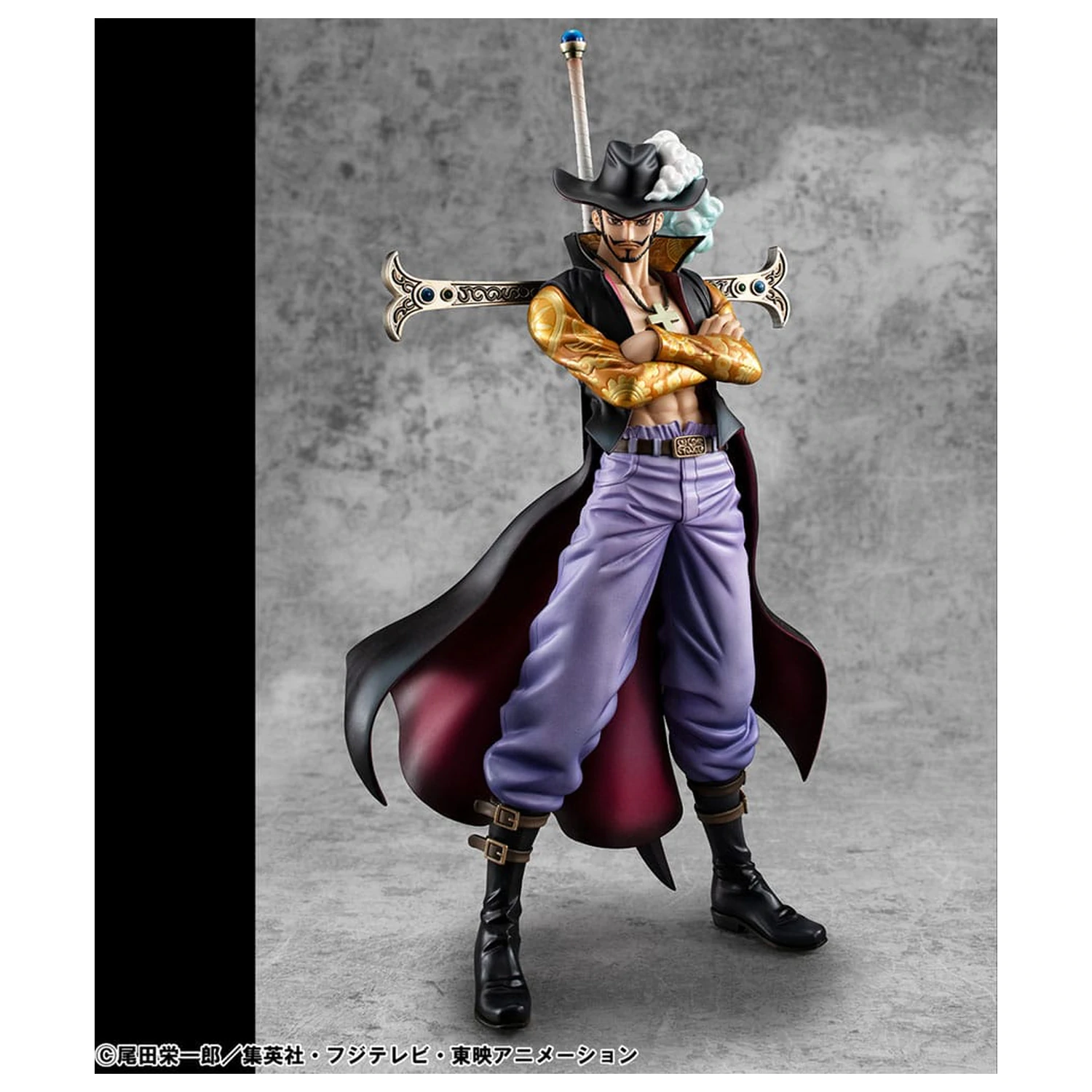 One Piece P.O.P SA-MAXIMUM Hawk Eye Dracule Mihawk Ver. R PVC szobor figura 29 cm termékfotó