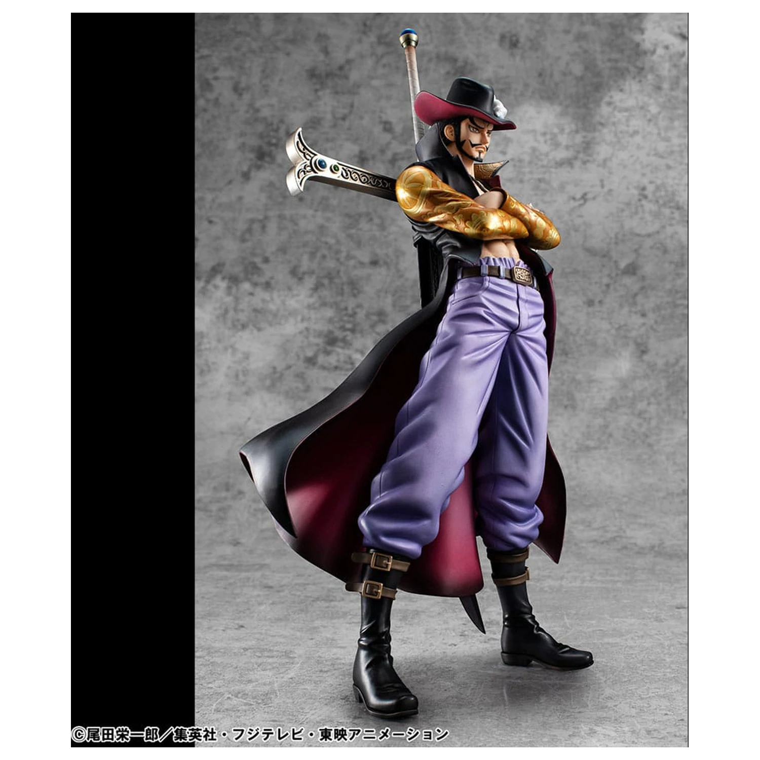 One Piece P.O.P SA-MAXIMUM Hawk Eye Dracule Mihawk Ver. R PVC szobor figura 29 cm termékfotó