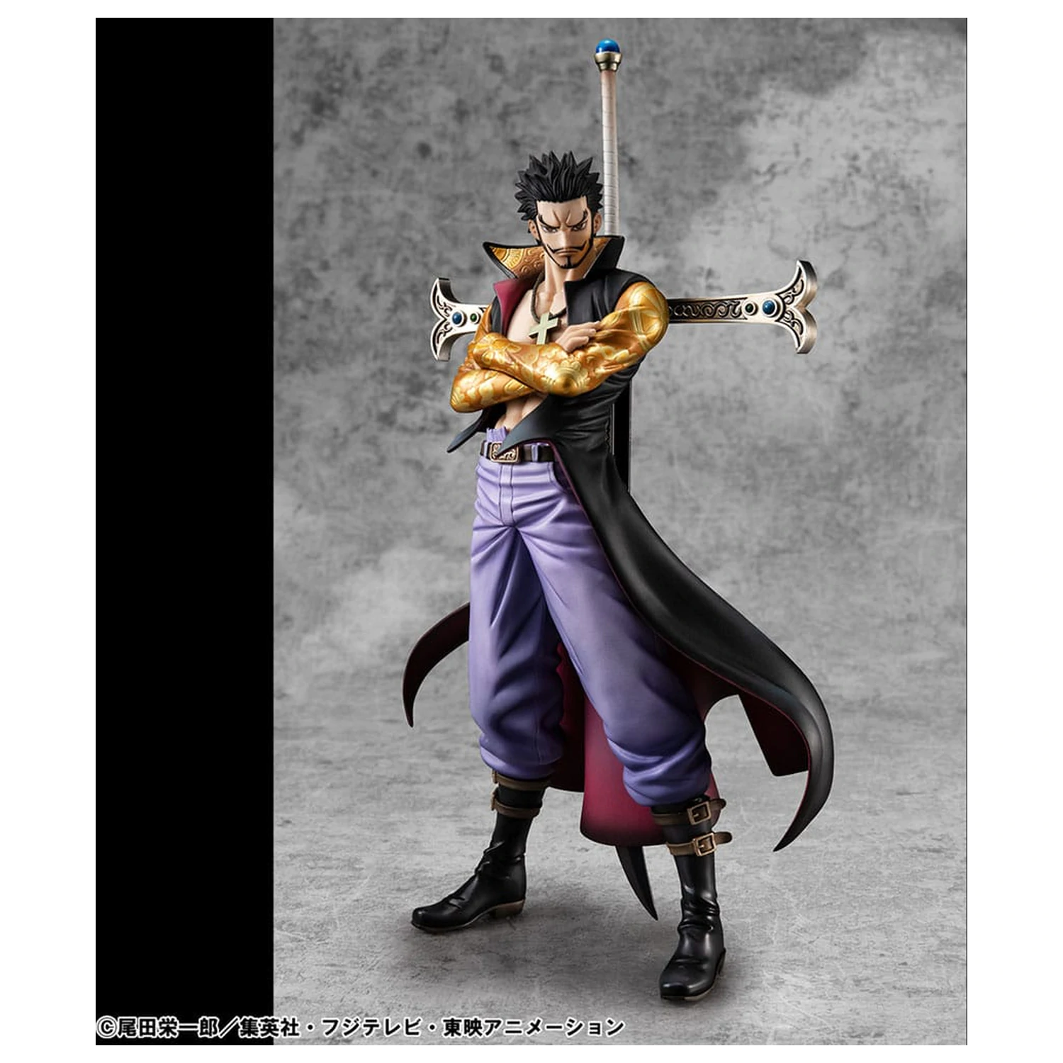 One Piece P.O.P SA-MAXIMUM Hawk Eye Dracule Mihawk Ver. R PVC szobor figura 29 cm termékfotó