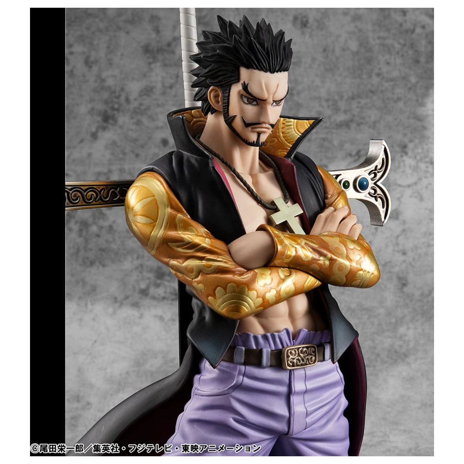One Piece P.O.P SA-MAXIMUM Hawk Eye Dracule Mihawk Ver. R PVC szobor figura 29 cm termékfotó