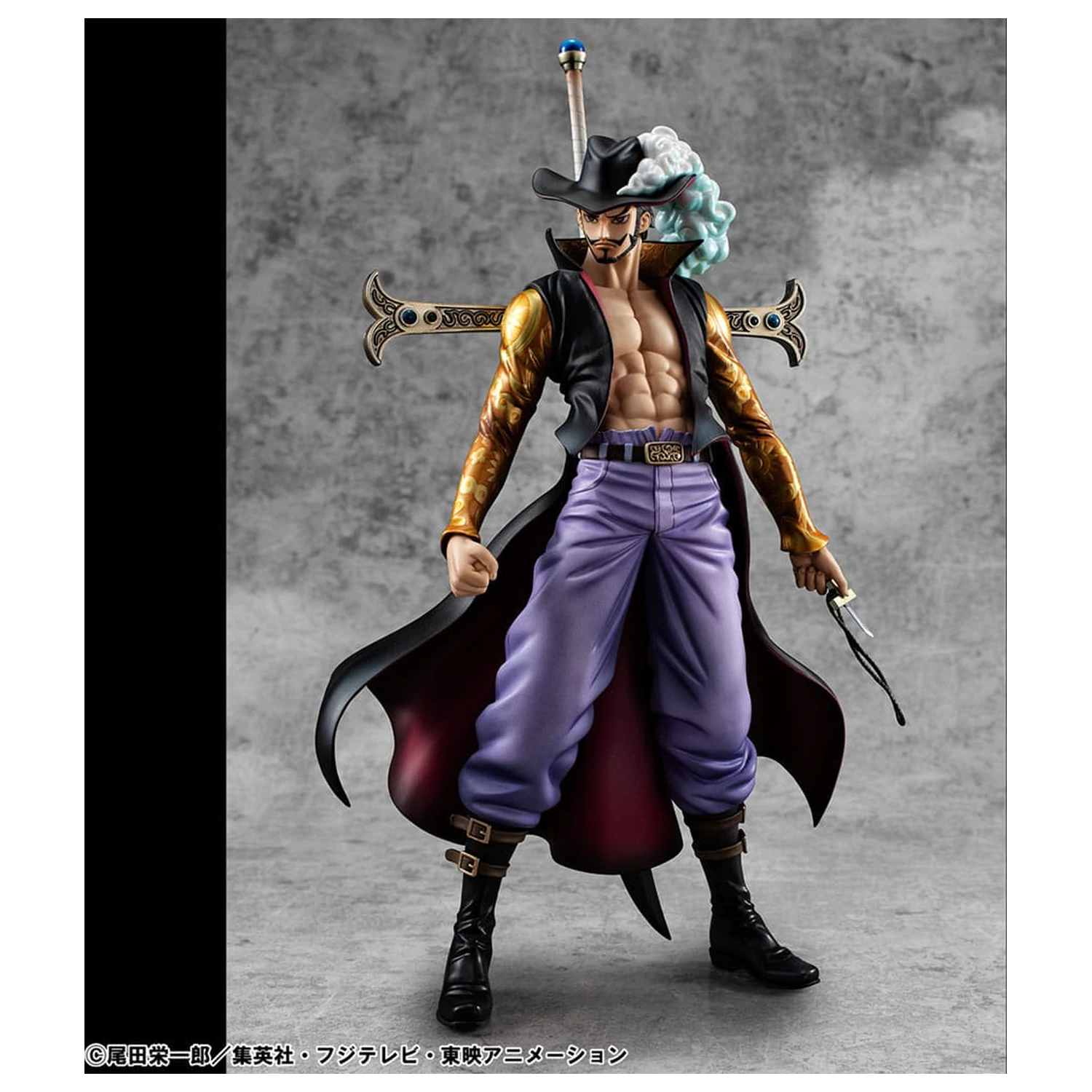 One Piece P.O.P SA-MAXIMUM Hawk Eye Dracule Mihawk Ver. R PVC szobor figura 29 cm termékfotó