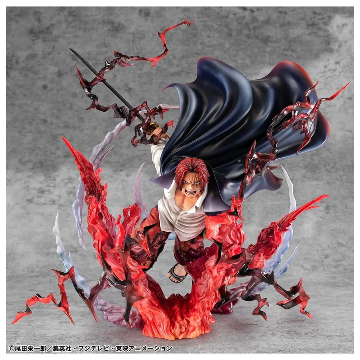 One Piece P.O.P SA-MAXIMUM Leader of Red Hair Pirates Red-Haired Shanks Kamusari PVC szobor figura 25 cm  termékfotó