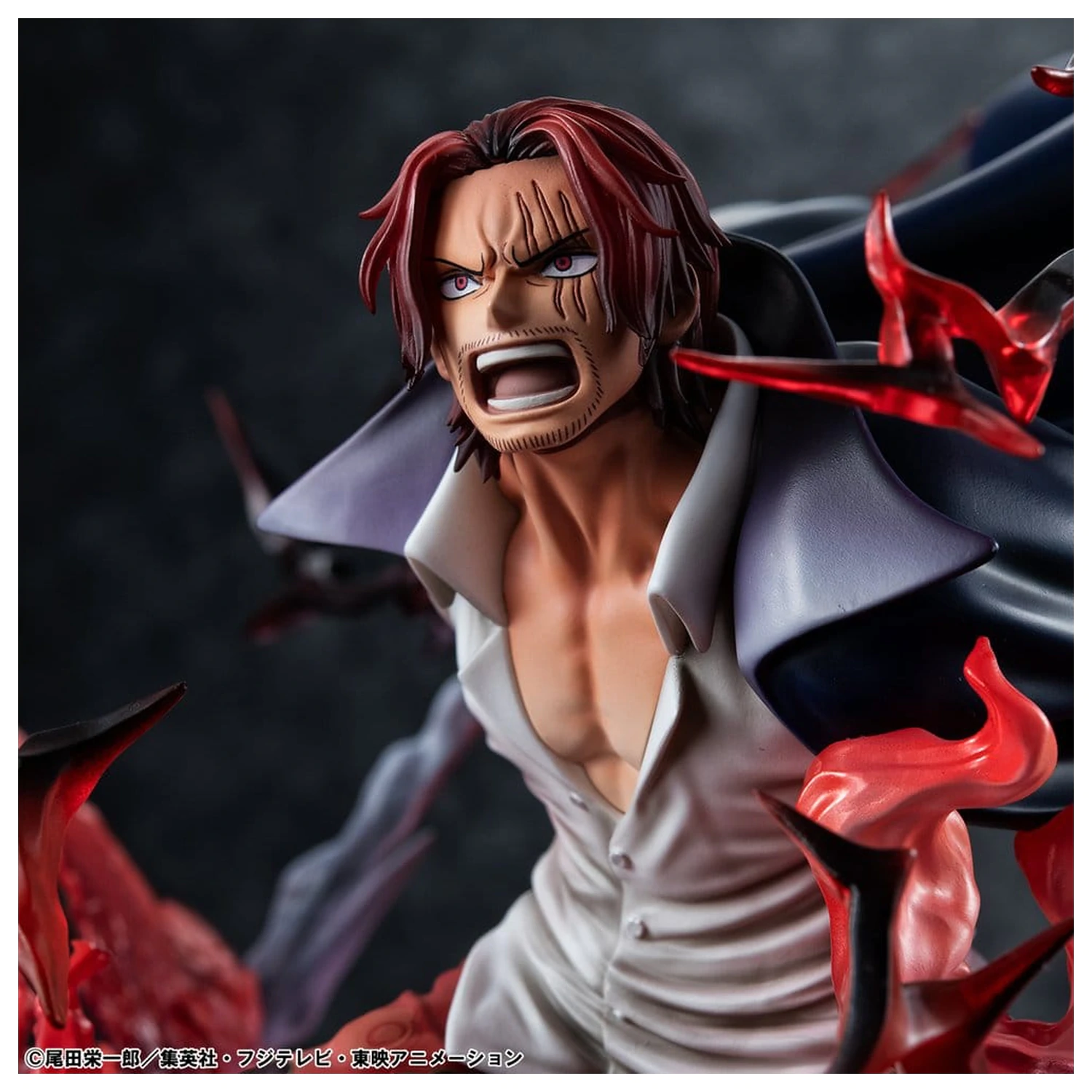 One Piece P.O.P SA-MAXIMUM Leader of Red Hair Pirates Red-Haired Shanks Kamusari PVC szobor figura 25 cm  termékfotó