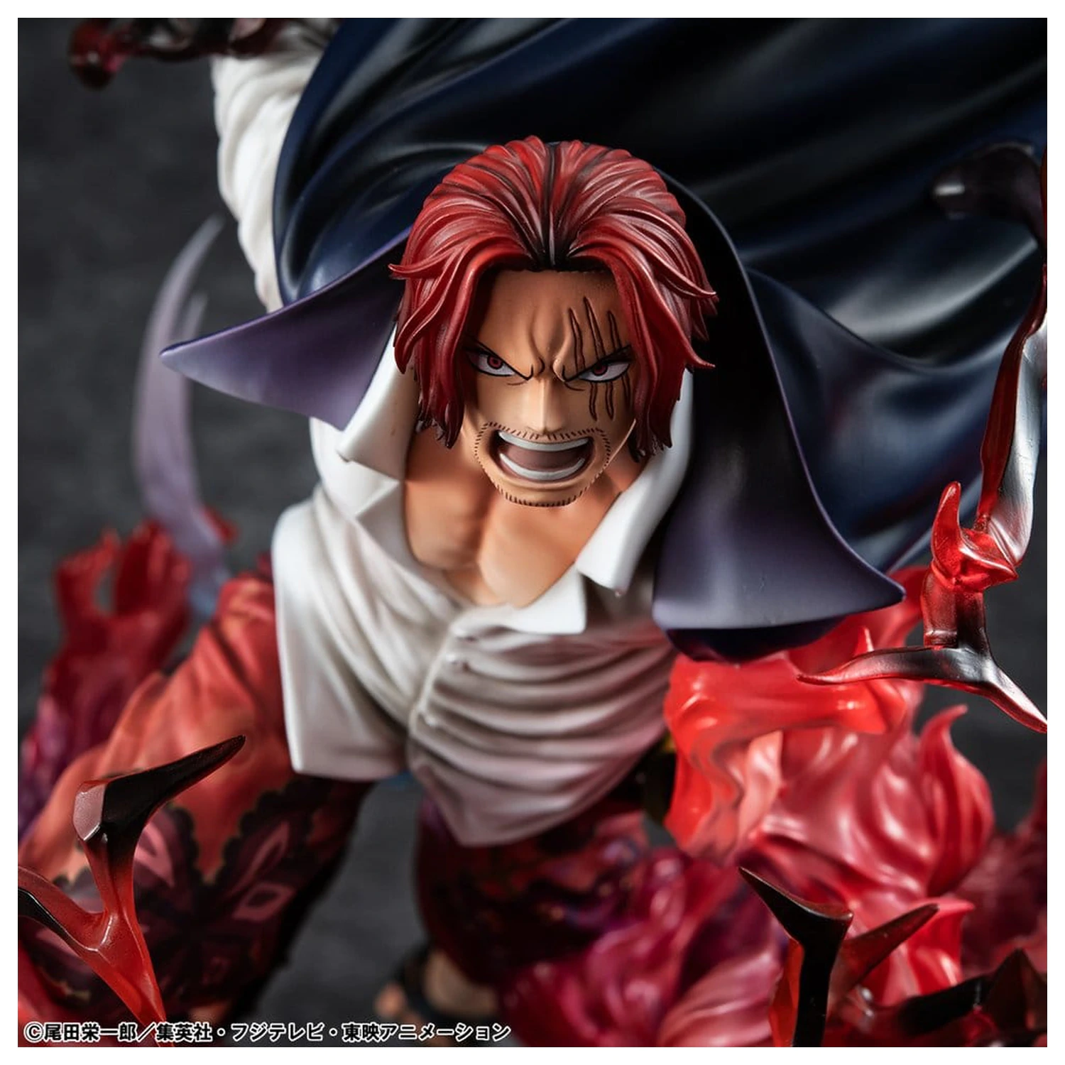 One Piece P.O.P SA-MAXIMUM Leader of Red Hair Pirates Red-Haired Shanks Kamusari PVC szobor figura 25 cm  termékfotó