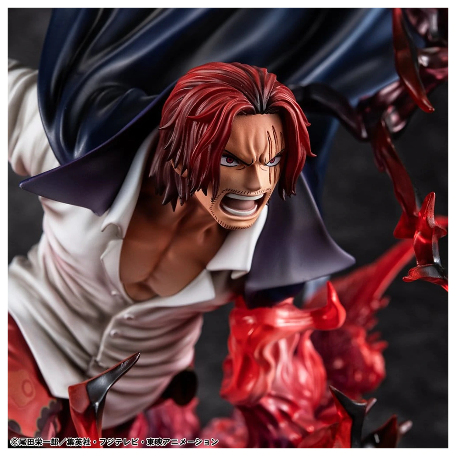 One Piece P.O.P SA-MAXIMUM Leader of Red Hair Pirates Red-Haired Shanks Kamusari PVC szobor figura 25 cm  termékfotó