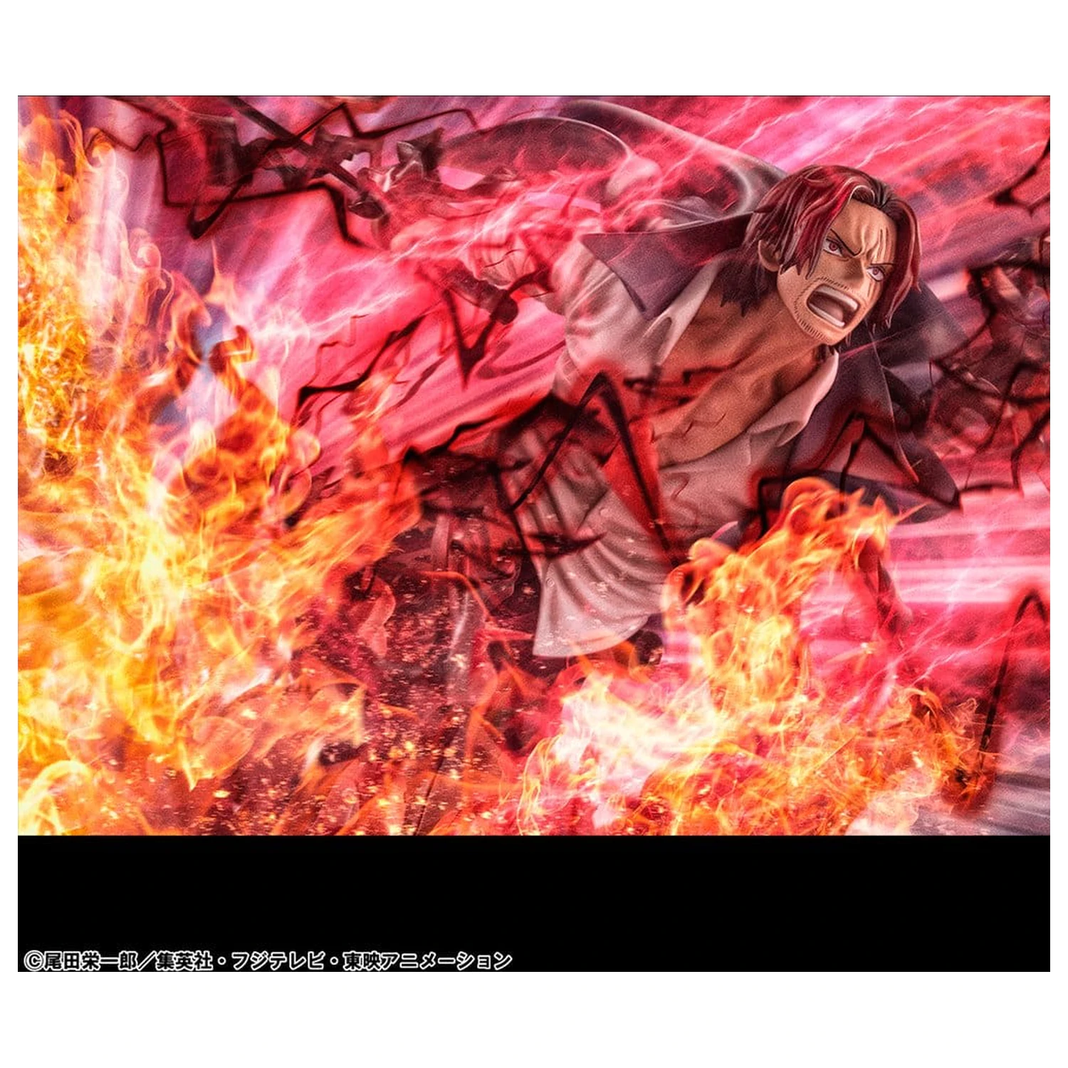One Piece P.O.P SA-MAXIMUM Leader of Red Hair Pirates Red-Haired Shanks Kamusari PVC szobor figura 25 cm  termékfotó