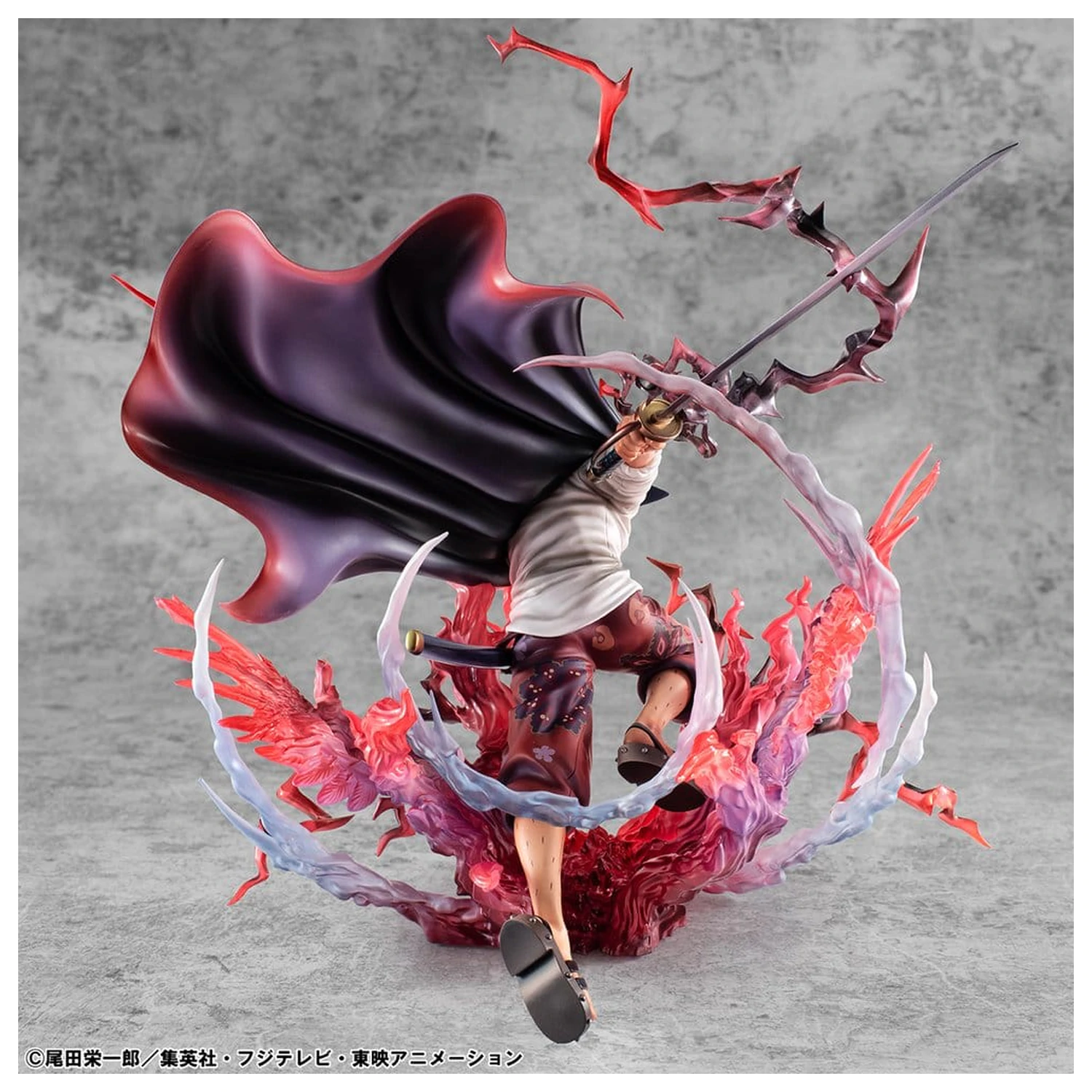 One Piece P.O.P SA-MAXIMUM Leader of Red Hair Pirates Red-Haired Shanks Kamusari PVC szobor figura 25 cm  termékfotó